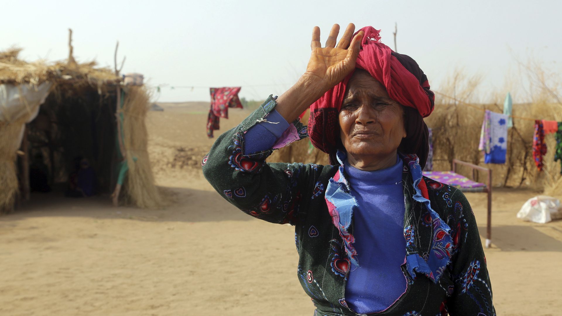 A displaced Yemeni woman.
