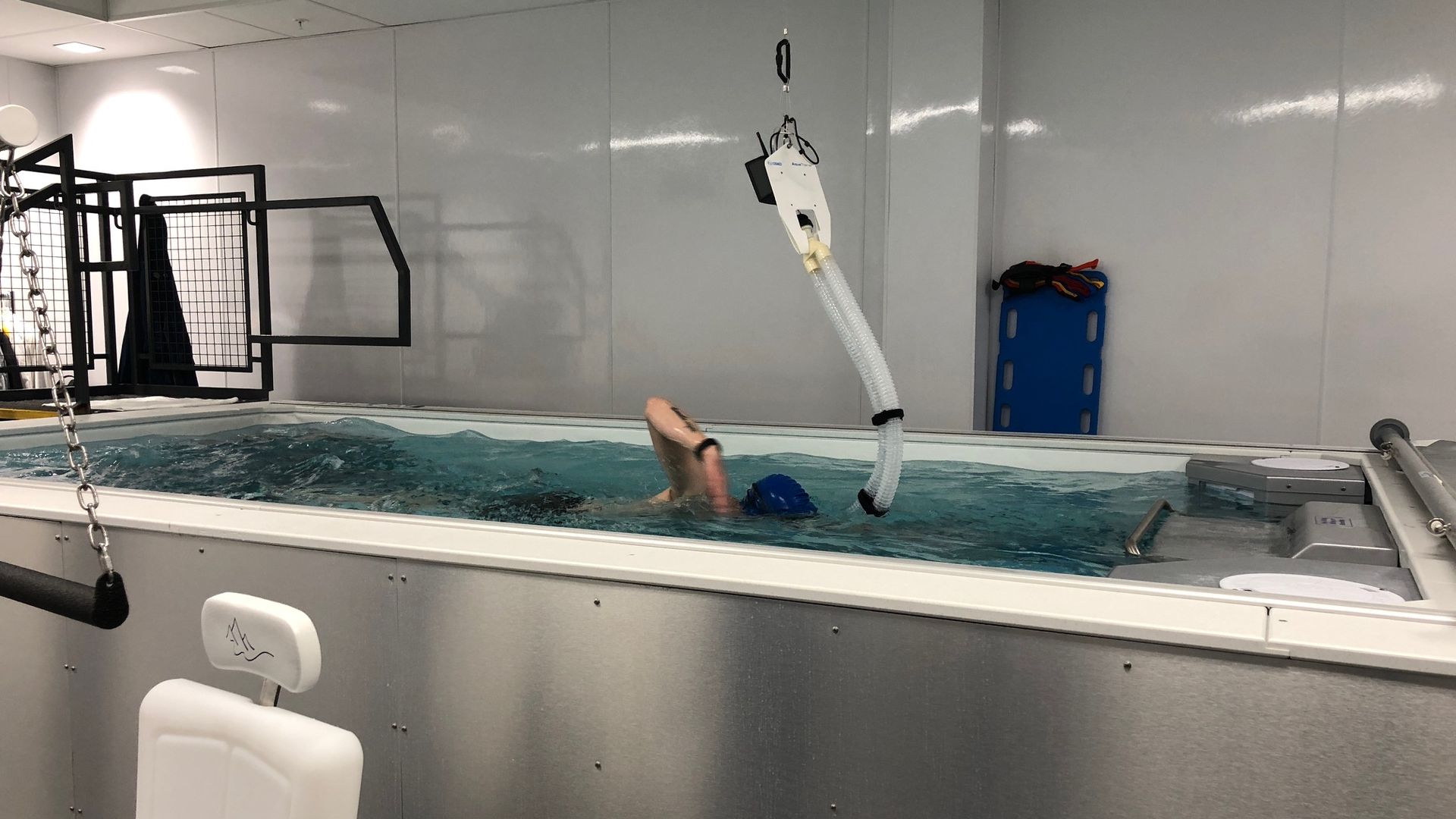 An endless infinity pool inside Apple's health lab