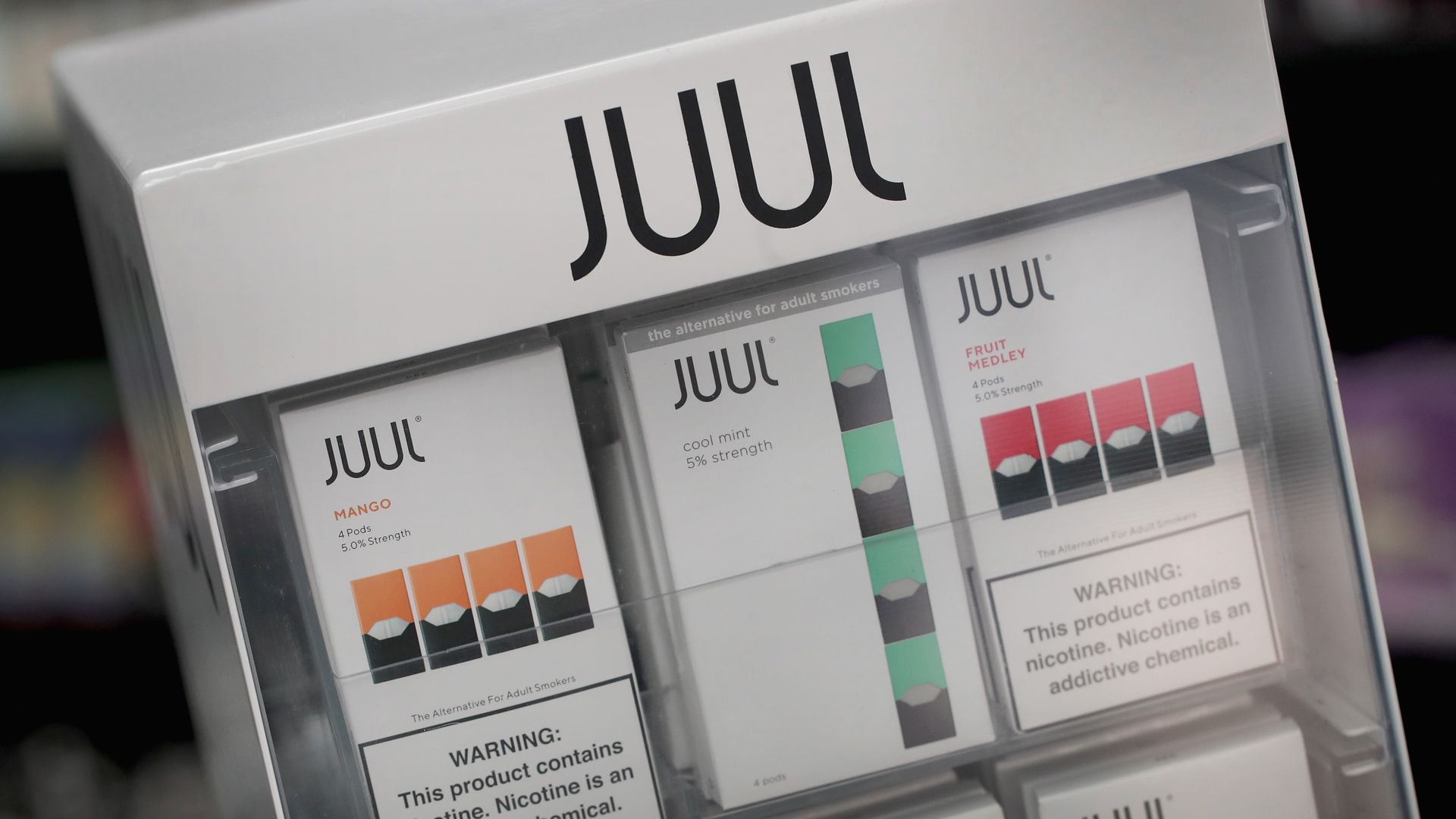Juul vaping pods being sold
