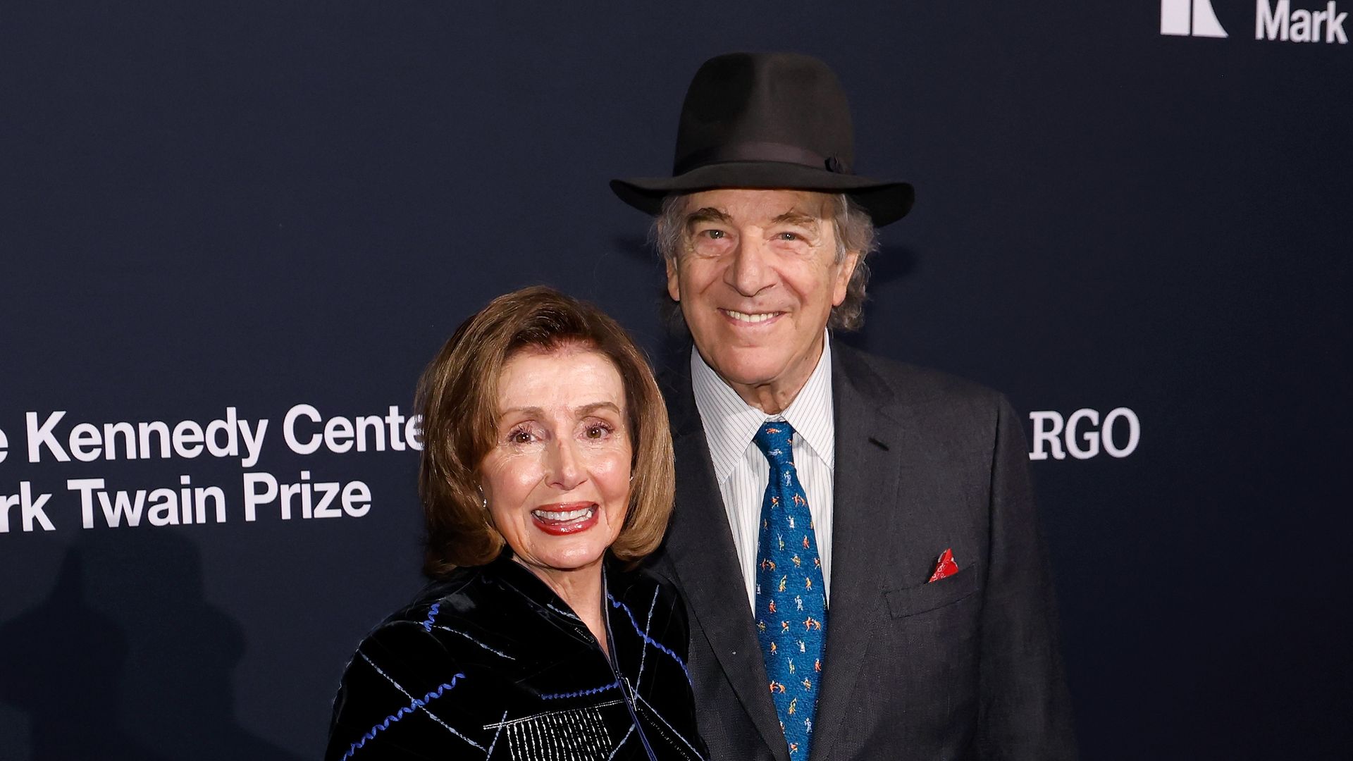 Nancy Pelosi and Paul Pelosi attend the 2023 Mark Twain Prize for American Humor presentation at The Kennedy Center on March 19, 2023 in Washington, DC. (Photo by Taylor Hill/WireImage)