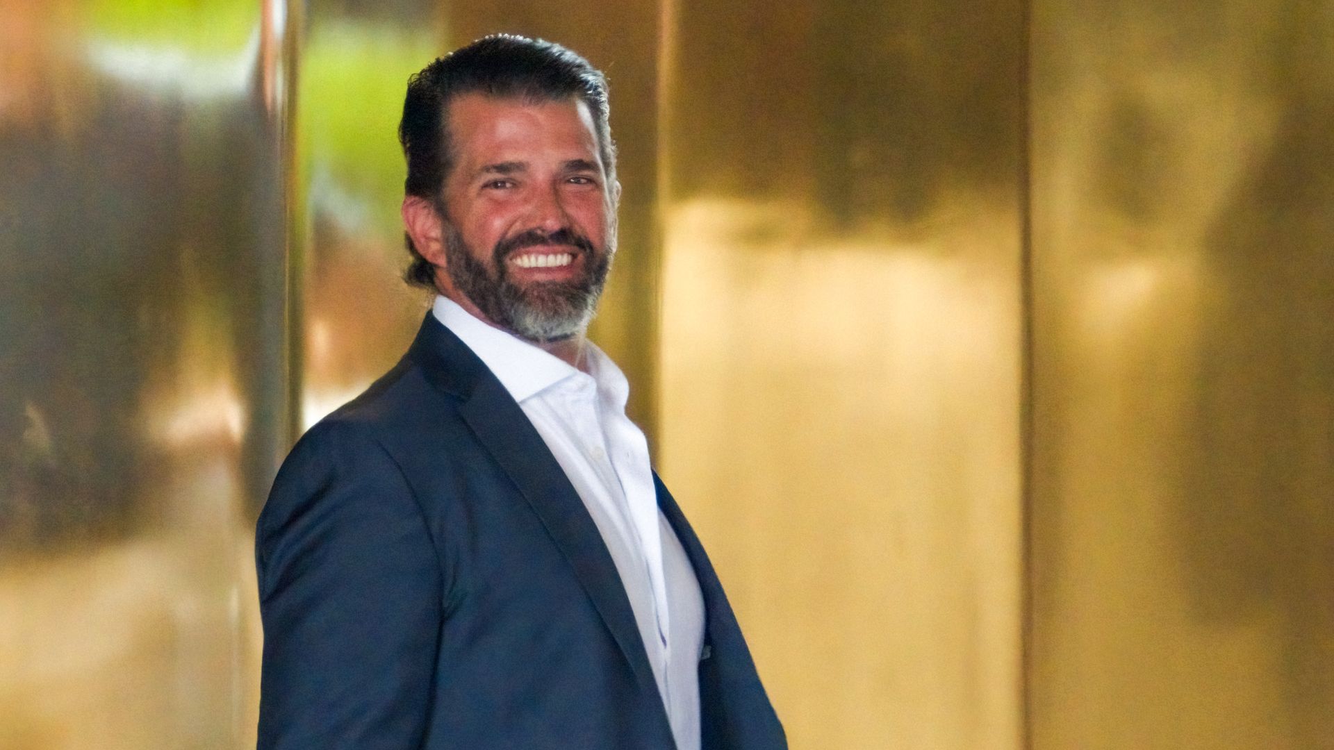  Donald Trump Jr. leaves Trump Tower on May 29, 2024 in New York City. 