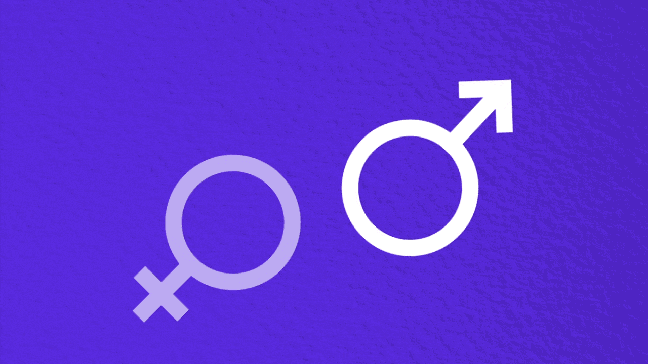 Female logo trending upward