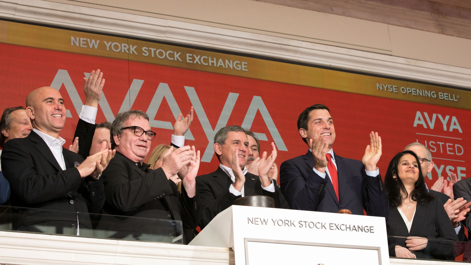 Avaya at the NYSE opening bell ceremony