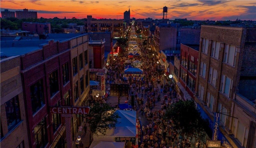 Photo of a street festival 