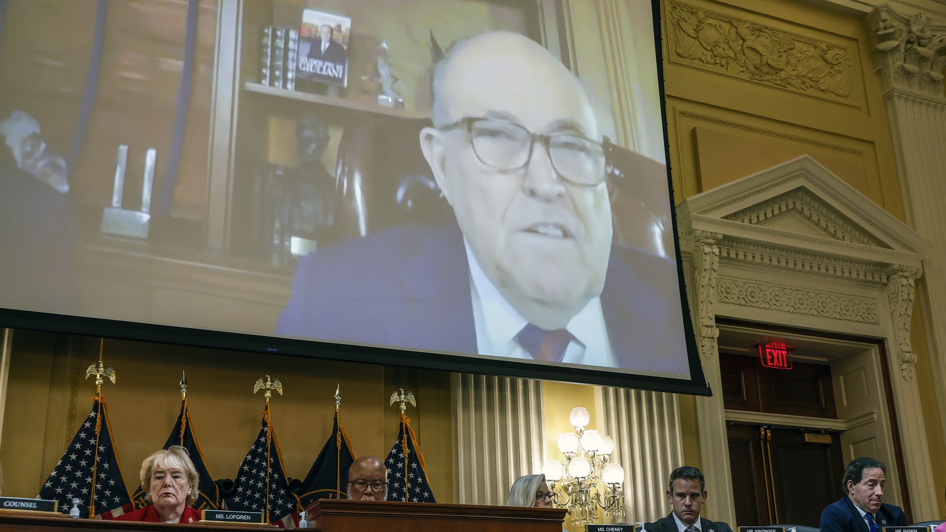 ideo from a deposition with former President Trump advisor Rudy Giulian