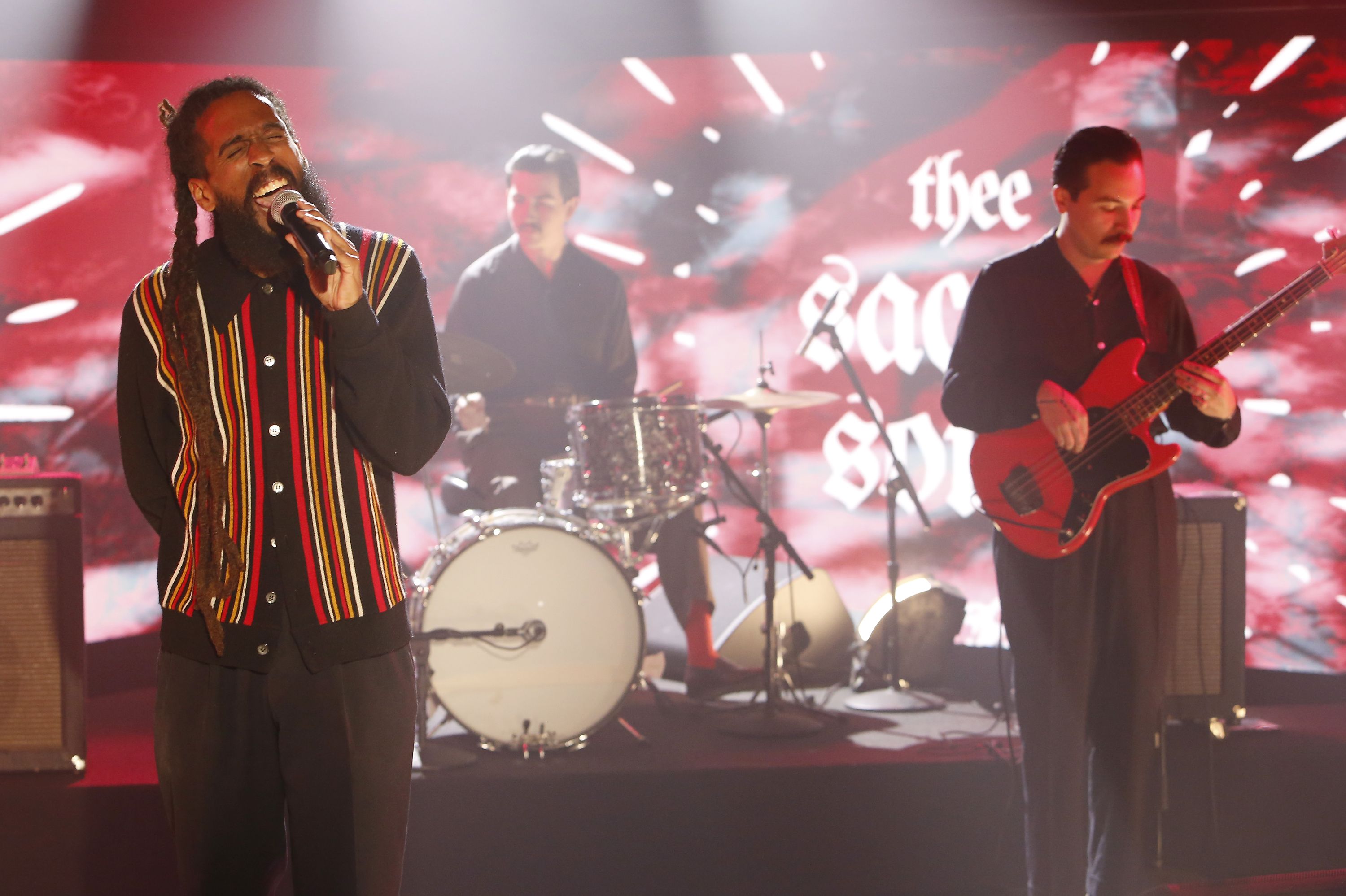 Thee Sacred Souls performs on "Jimmy Kimmel Live!" 