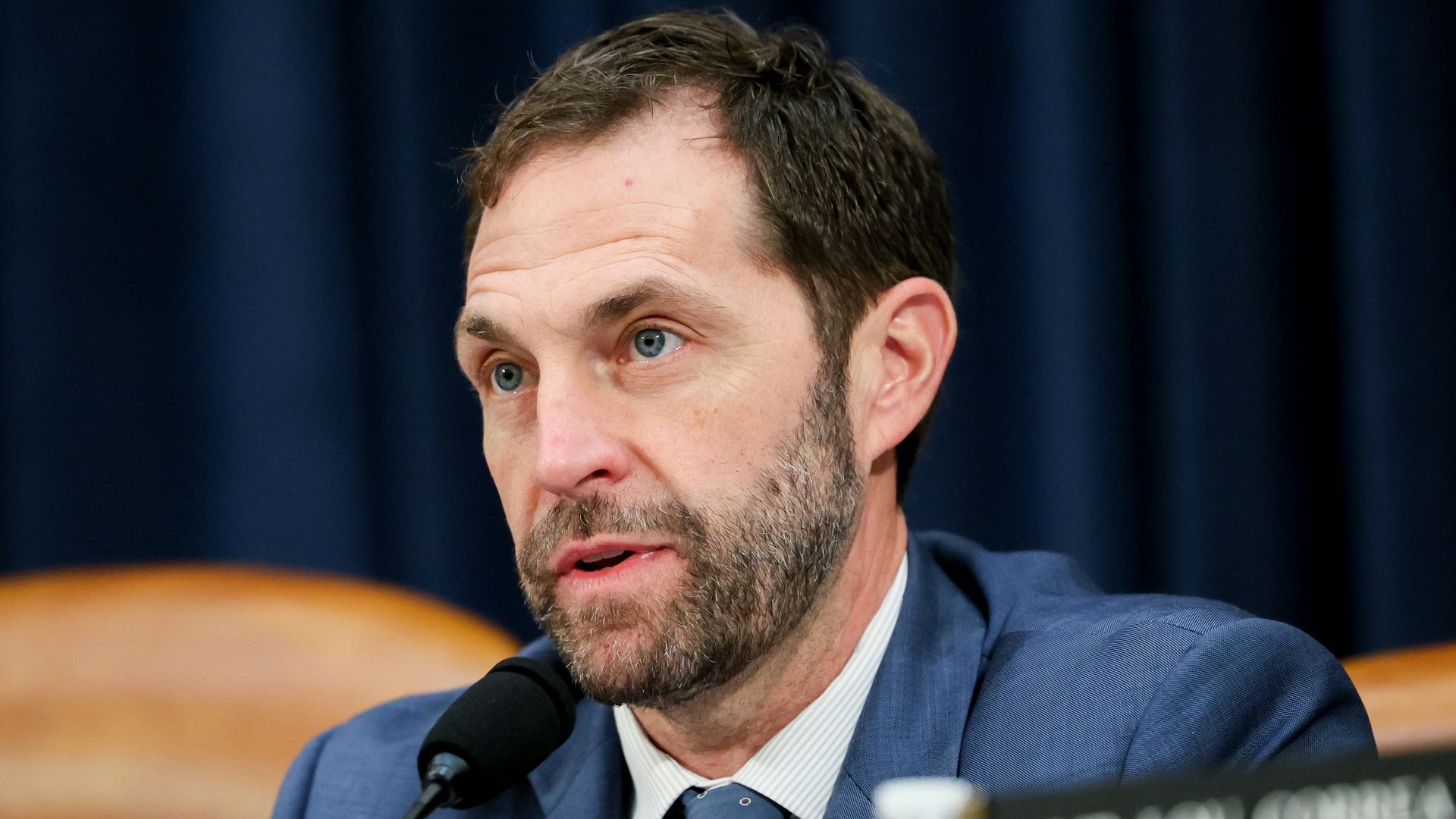 U.S. Rep. Jason Crow (D-Aurora) is the ranking member of the House task force on the assassination attempt of President-elect Trump in Butler, Pennsylvania. Photo: Ting Shen/Bloomberg via Getty Images