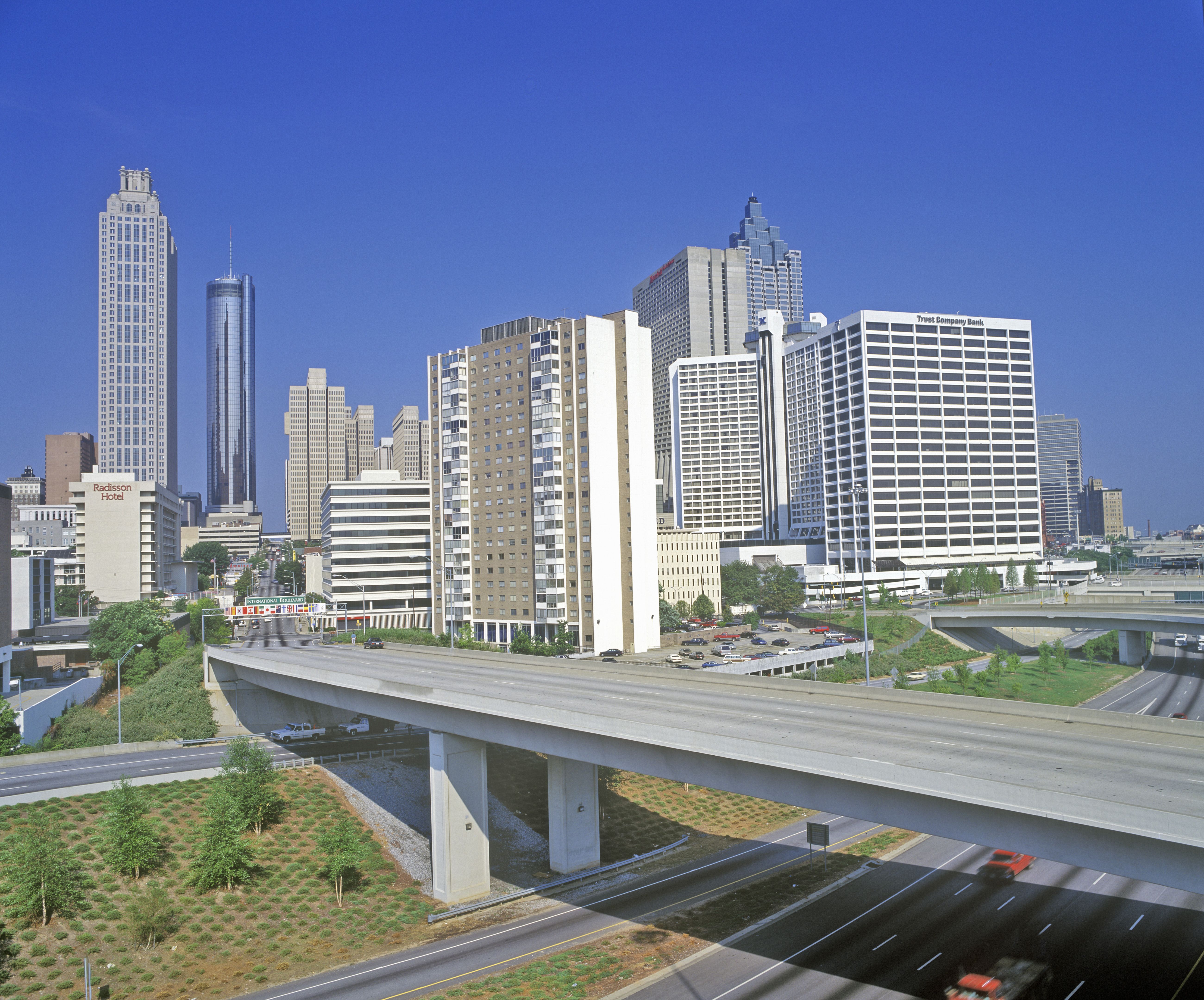 Skyline view of the state capital of Atlanta, Georgia (Photo by: Joe Sohm/Visions of America/Universal Images Group via Getty Images)