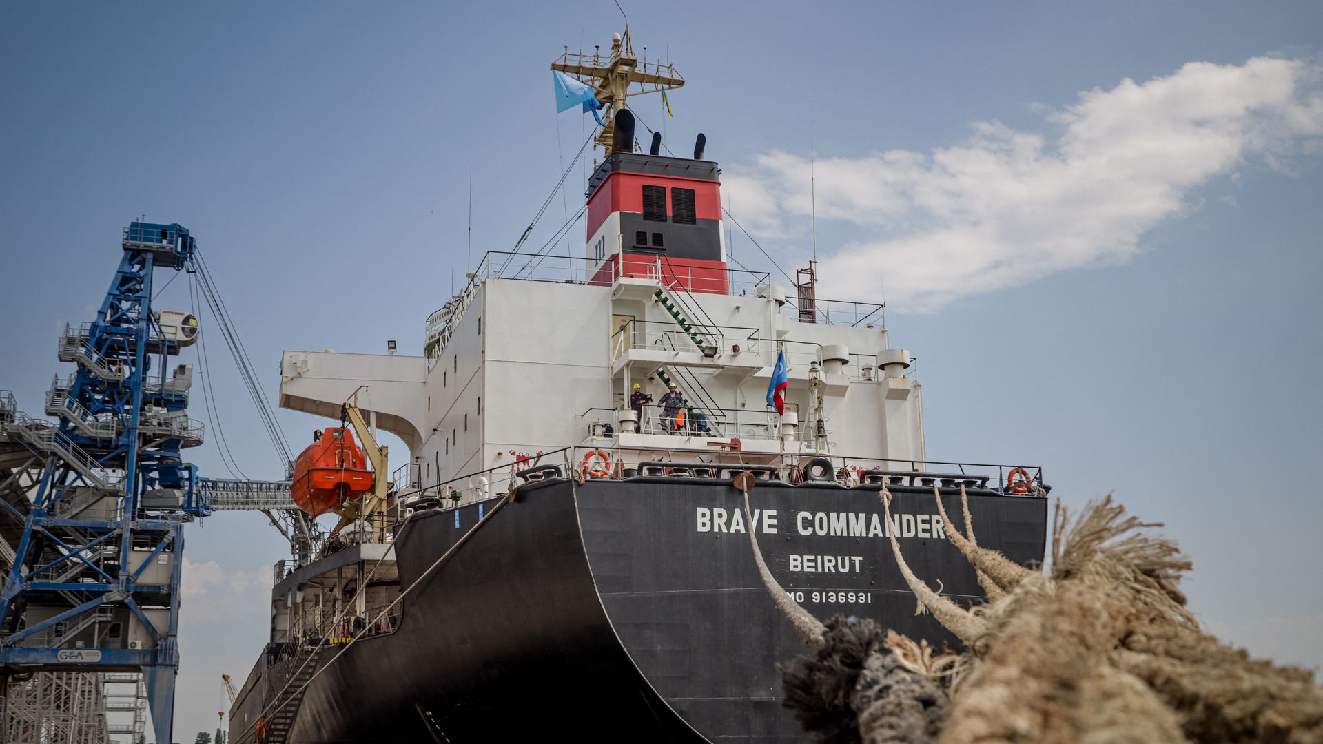 The first UN-chartered vessel MV Brave Commander
