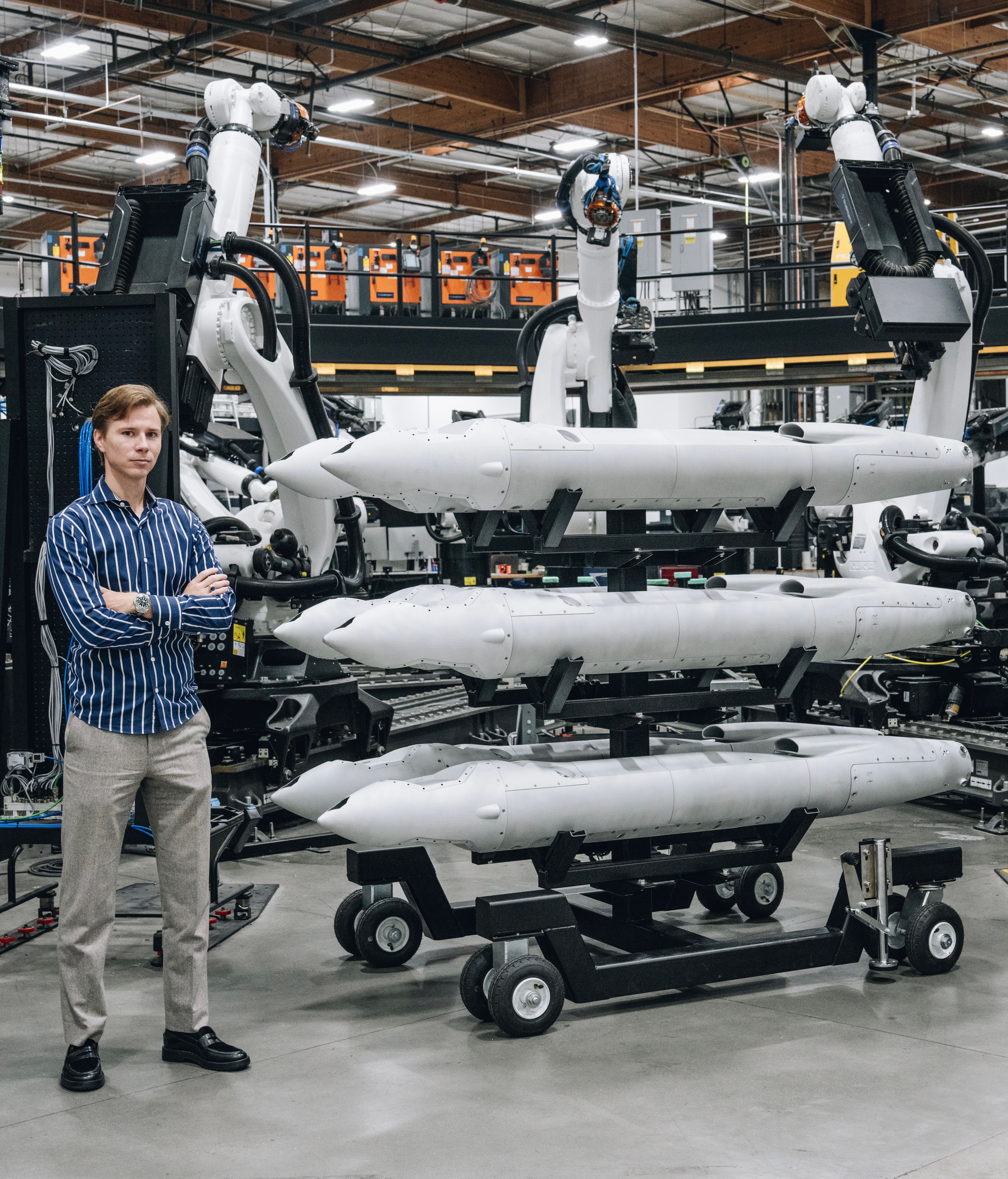 CEO Lukas Czinger at Divergent headquarters in Torrance, Calif. Photo: Divergent 