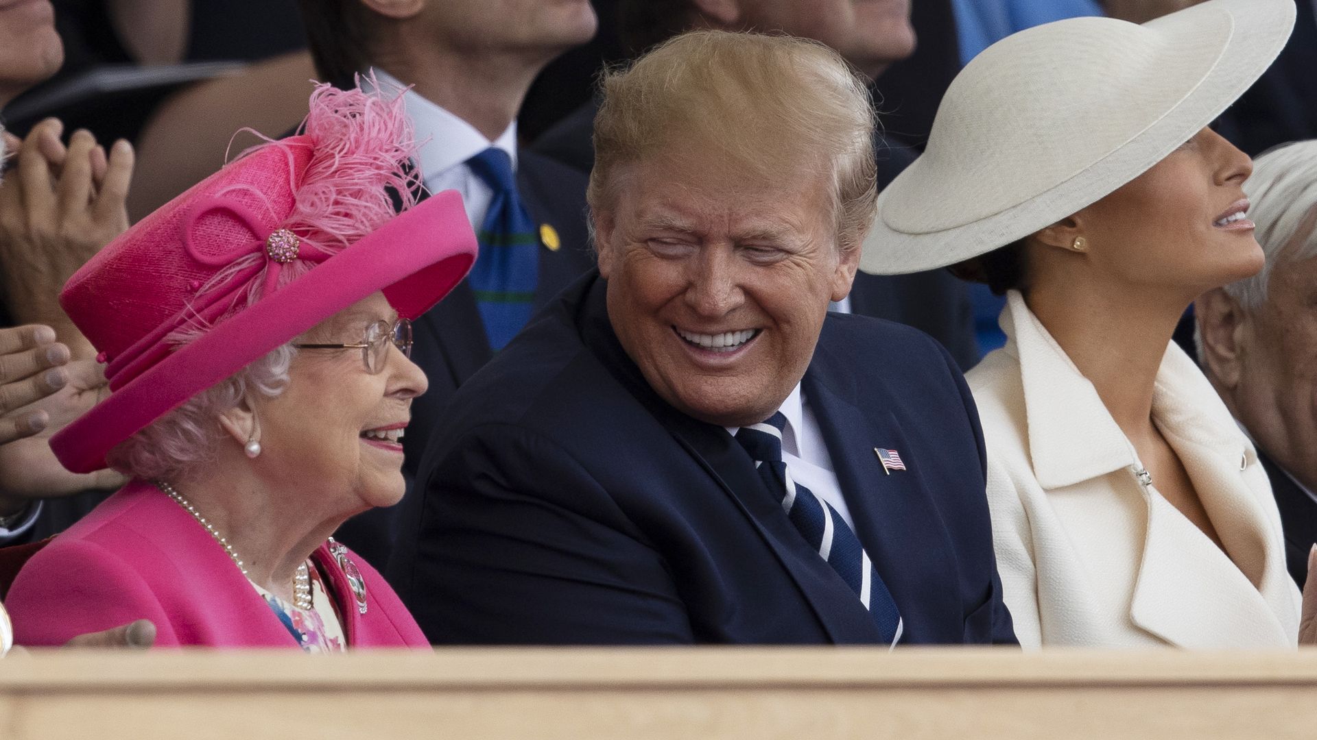 President Trump with the Queen of England