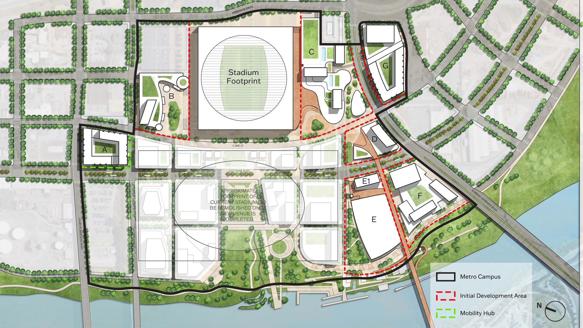 An overview of the East Bank development