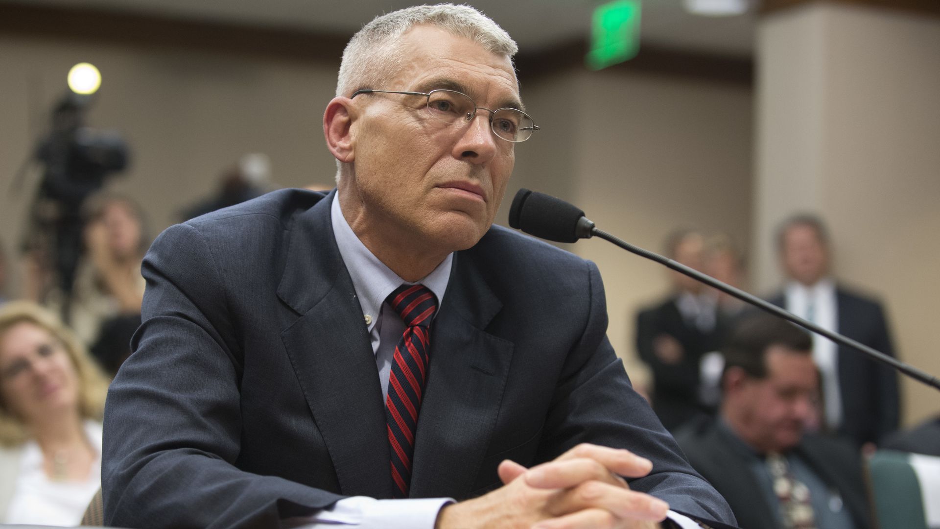 Texas Department of Public Safety Director Steve McCraw testifying before state officials in 2015.