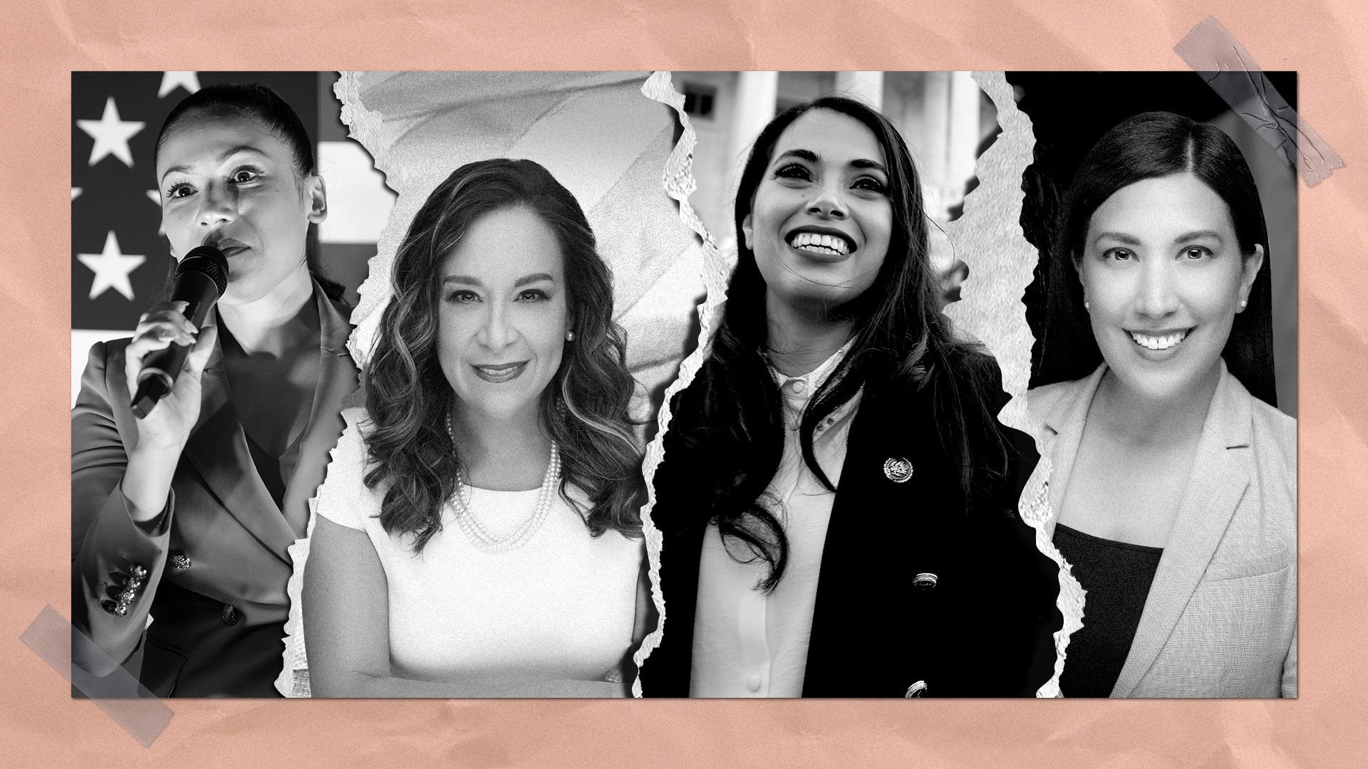 Photo illustration of Yesli Vega, Monica De La Cruz, Mayra Flores and Cassy Garcia.