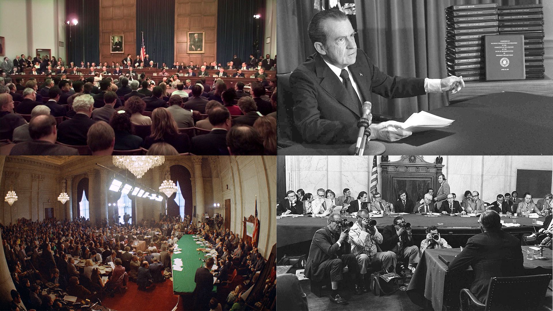 Pics from the Clinton (upper left) and Nixon impeachments
