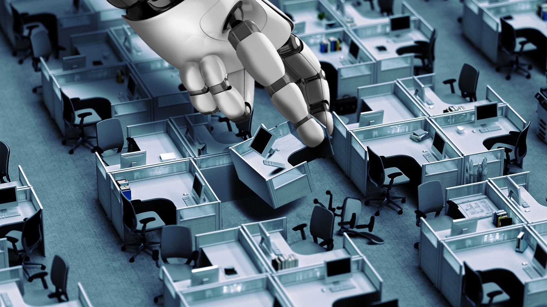 Robot hand over office