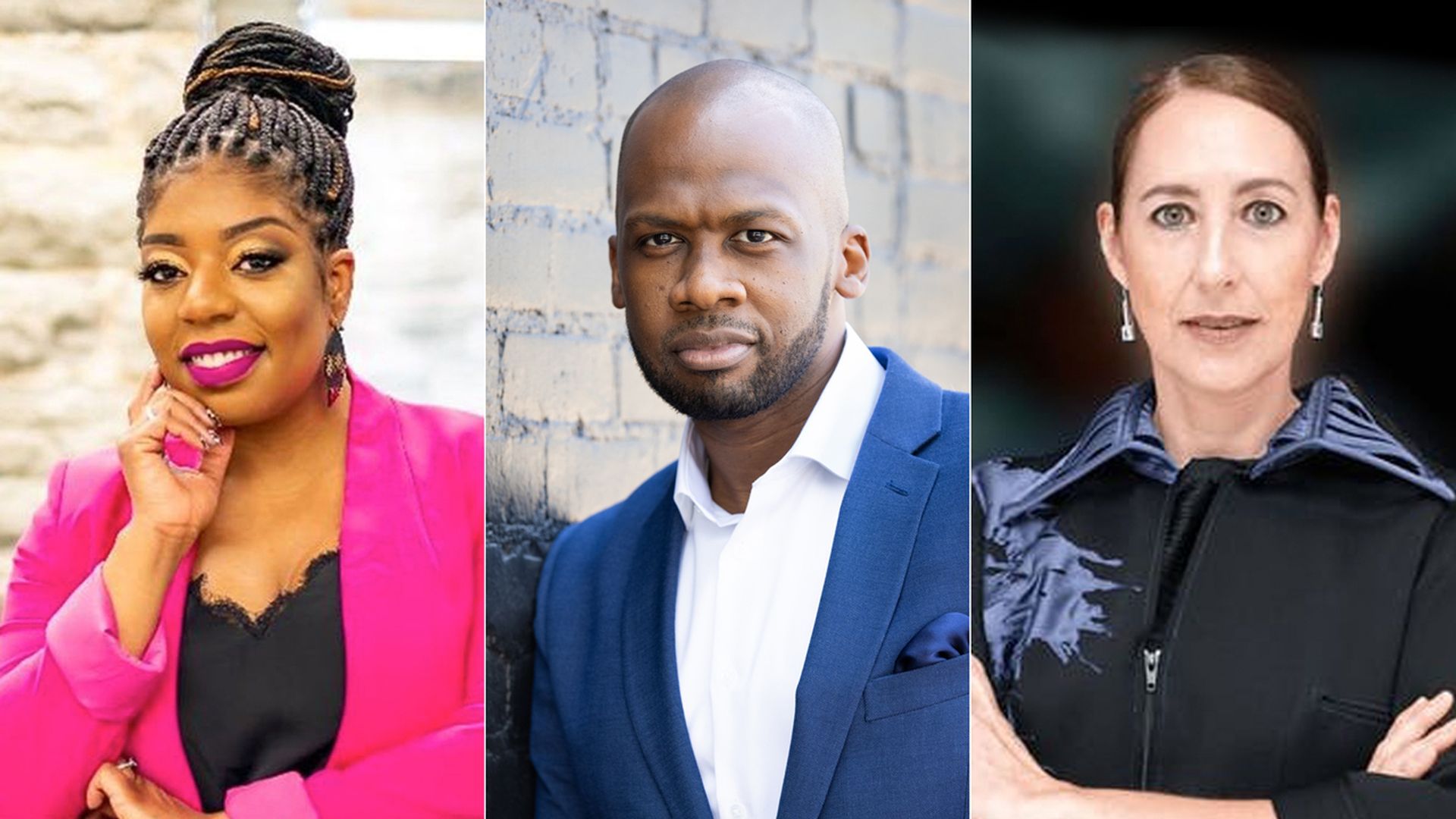 Seena Hodges of the Walker, Chris Harrington of the Ordway, and Alejandra Peña-Gutiérrez of Weisman.