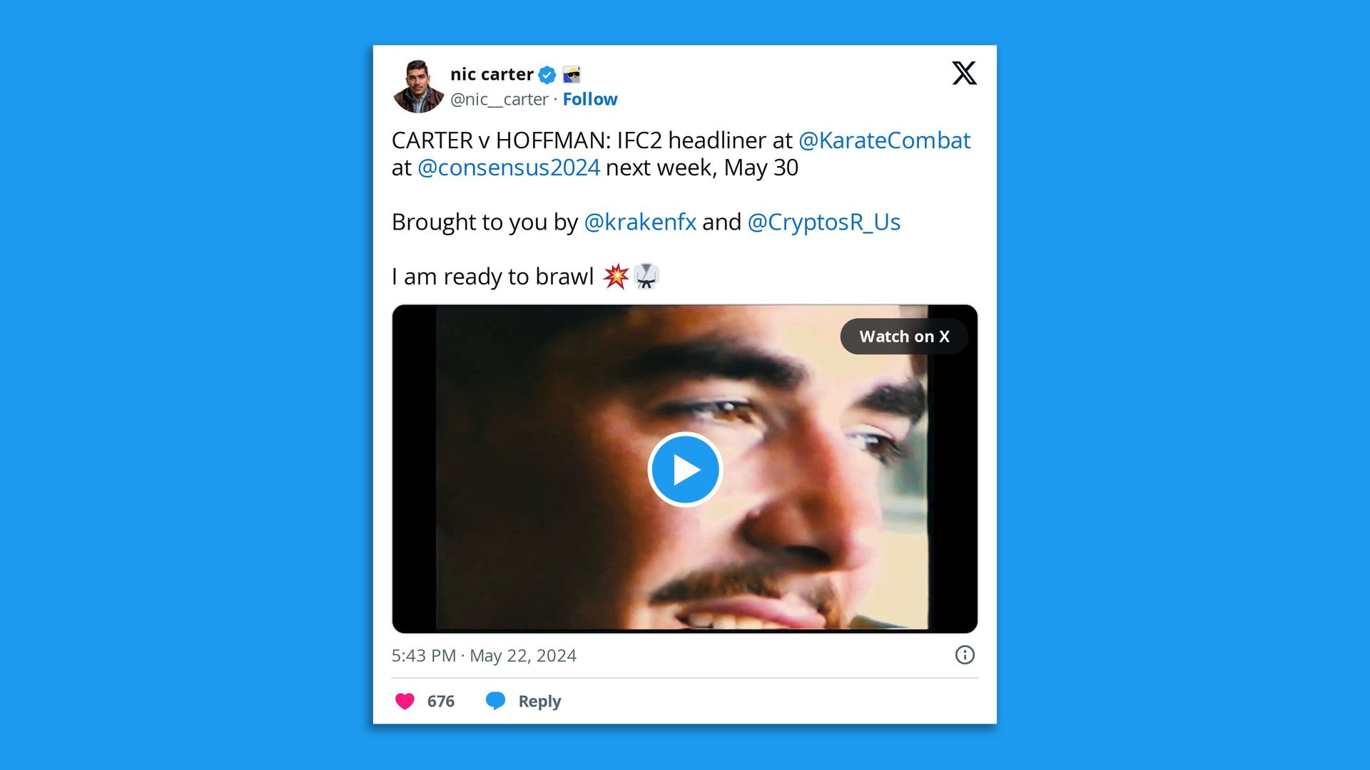 A screenshot of a tweet