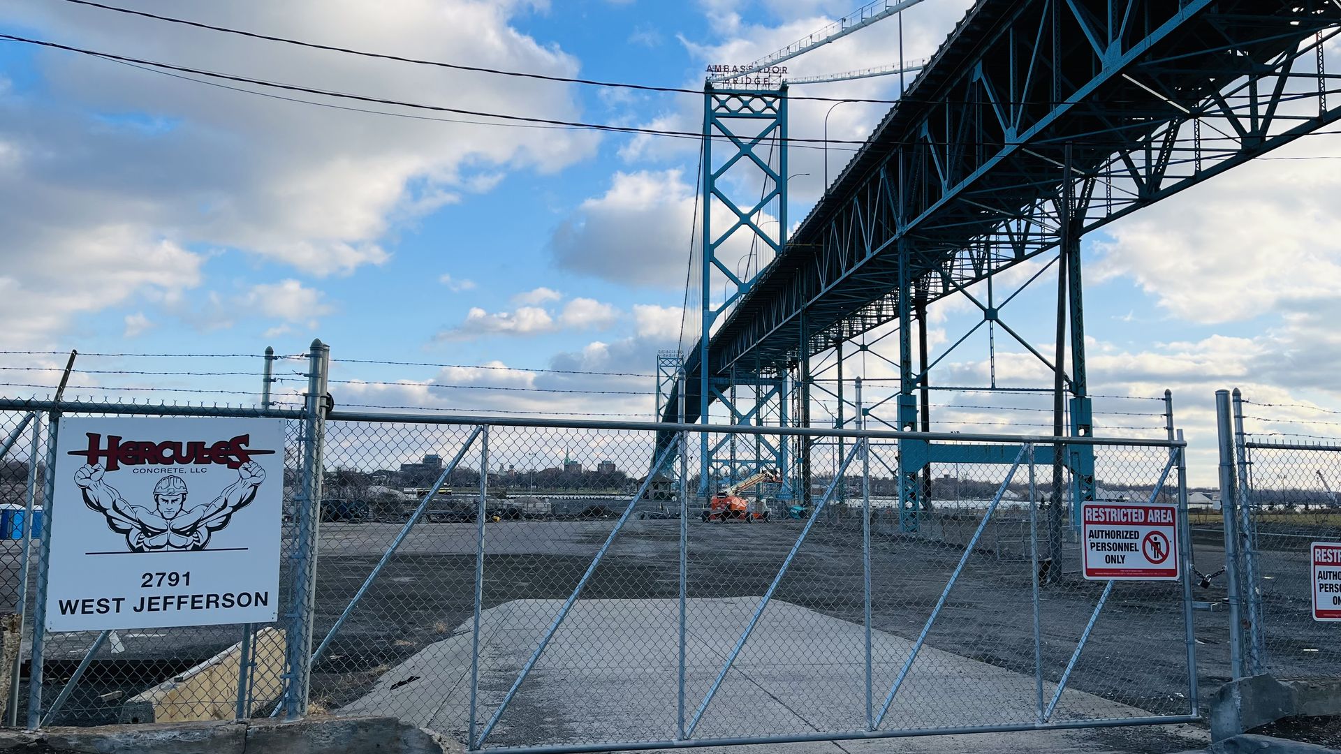 Hercules site near the Ambassador Bridge