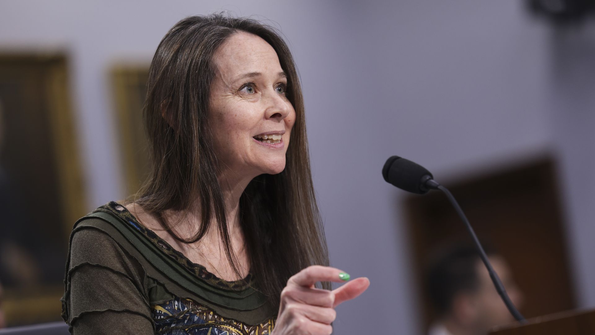 Former CISA Director Jen Easterly testifying before Congress in 2022.
