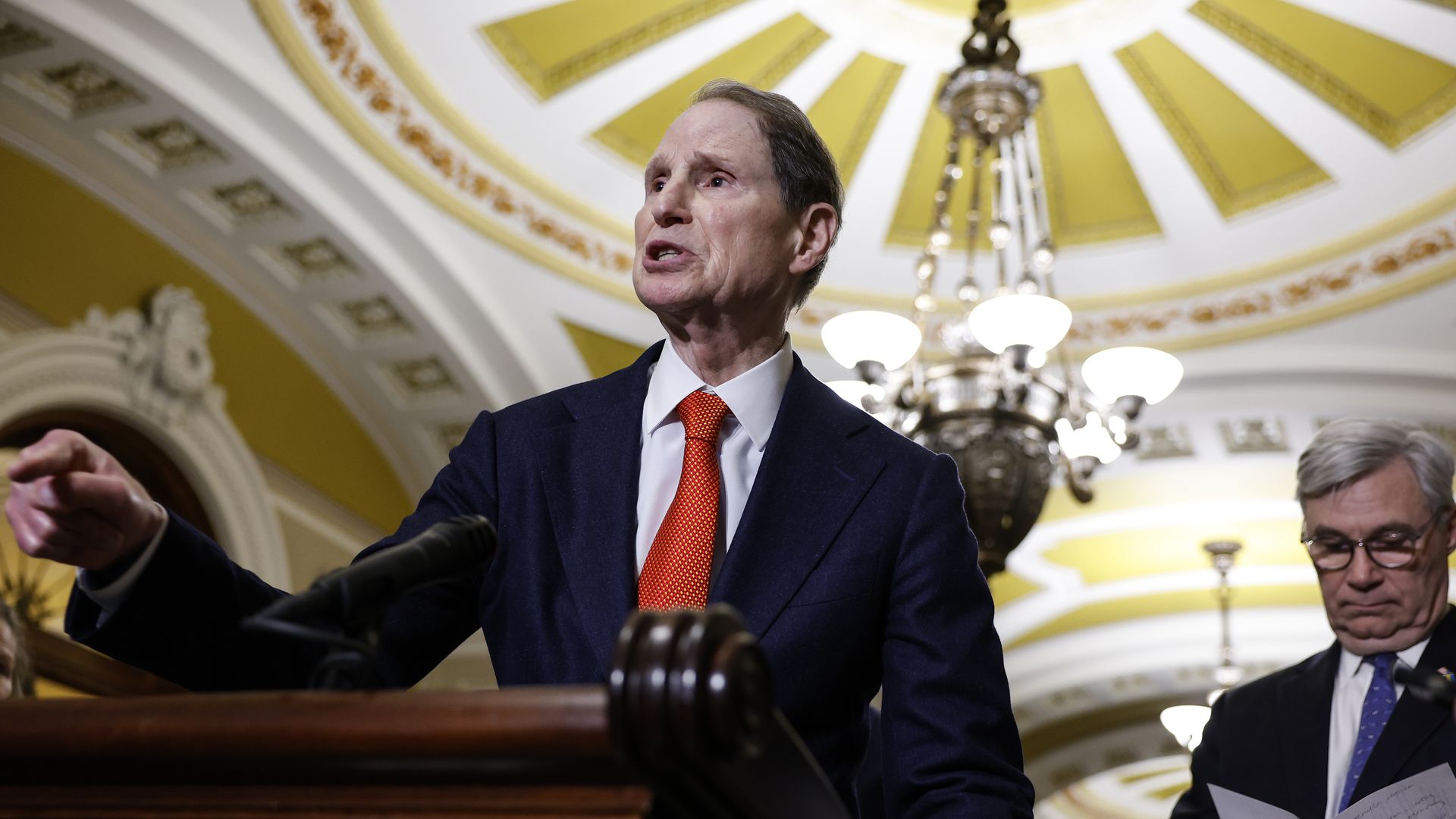Senator Ron Wyden in the Capitol
