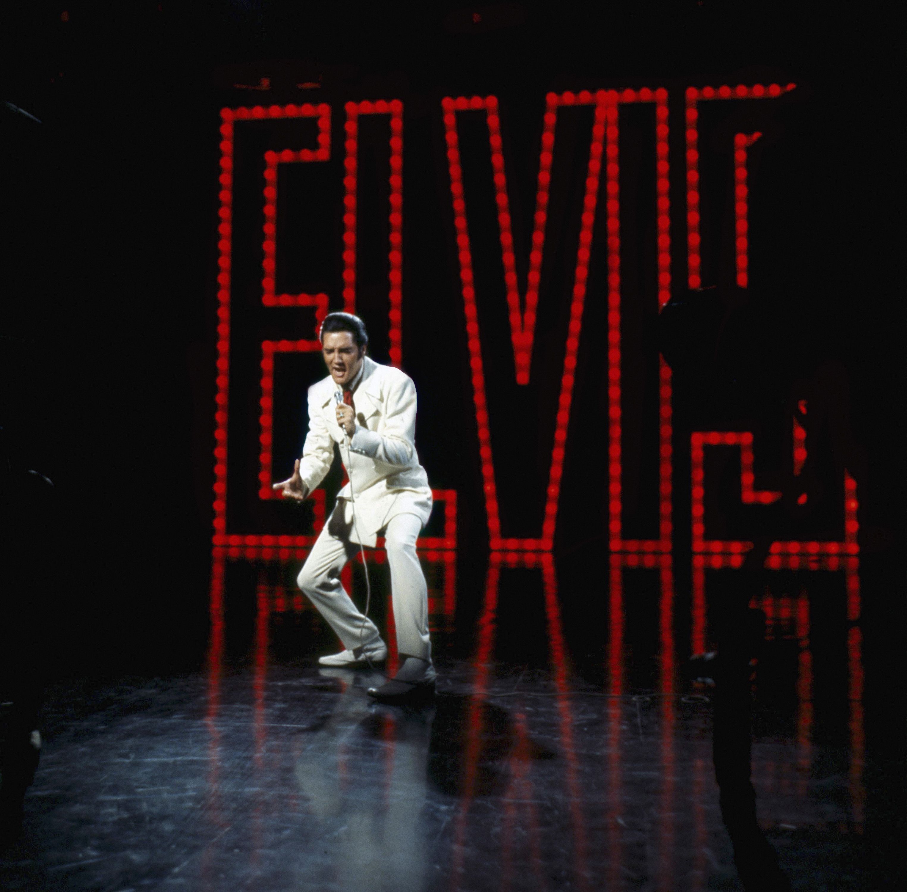 Elvis Presley performs "If I Can Dream" NBC Studios in Burbank, California.