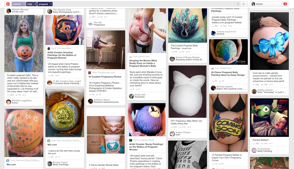 Pinterest belly painting