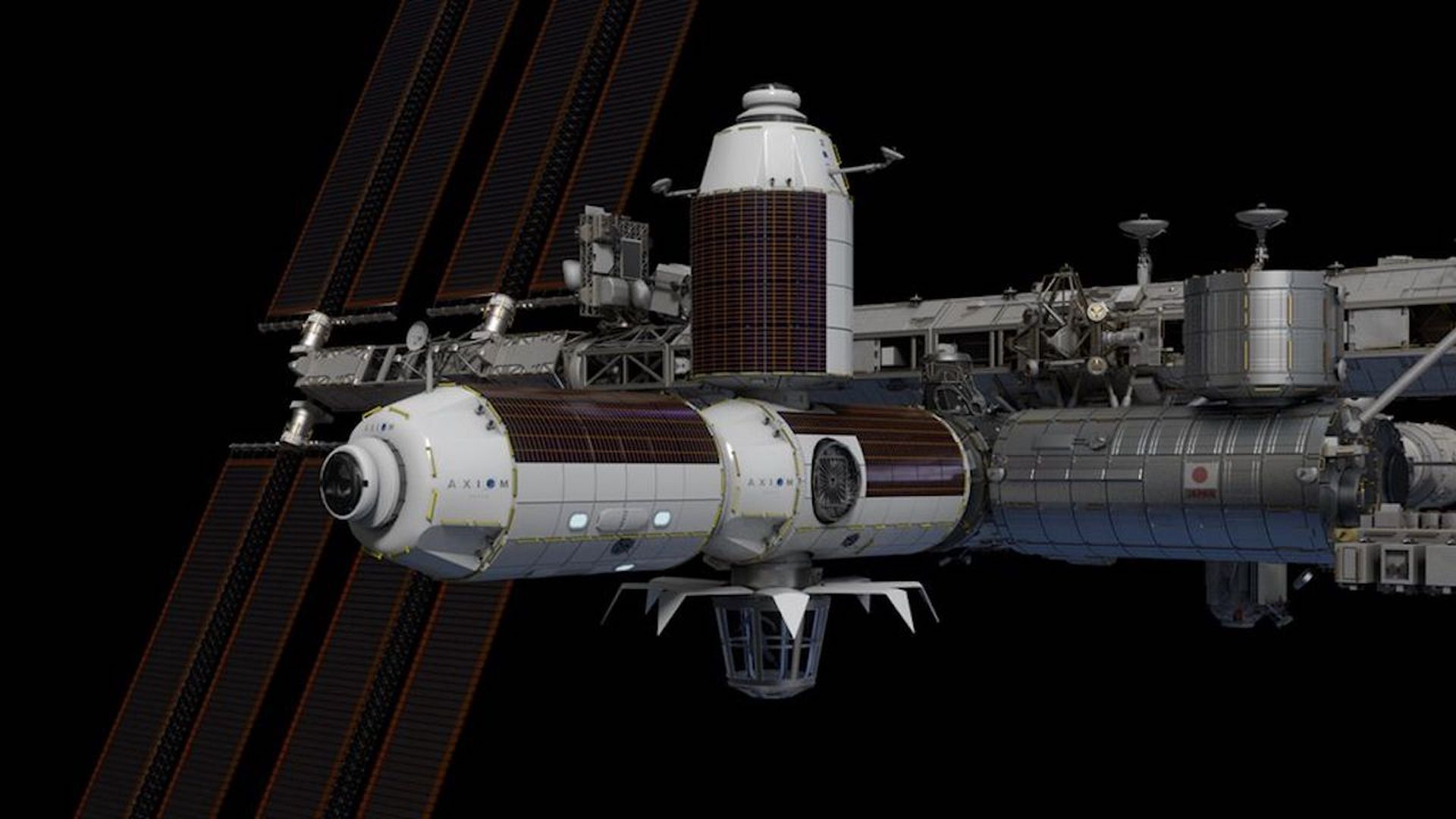 Artist's illustration of Axiom's space station modules