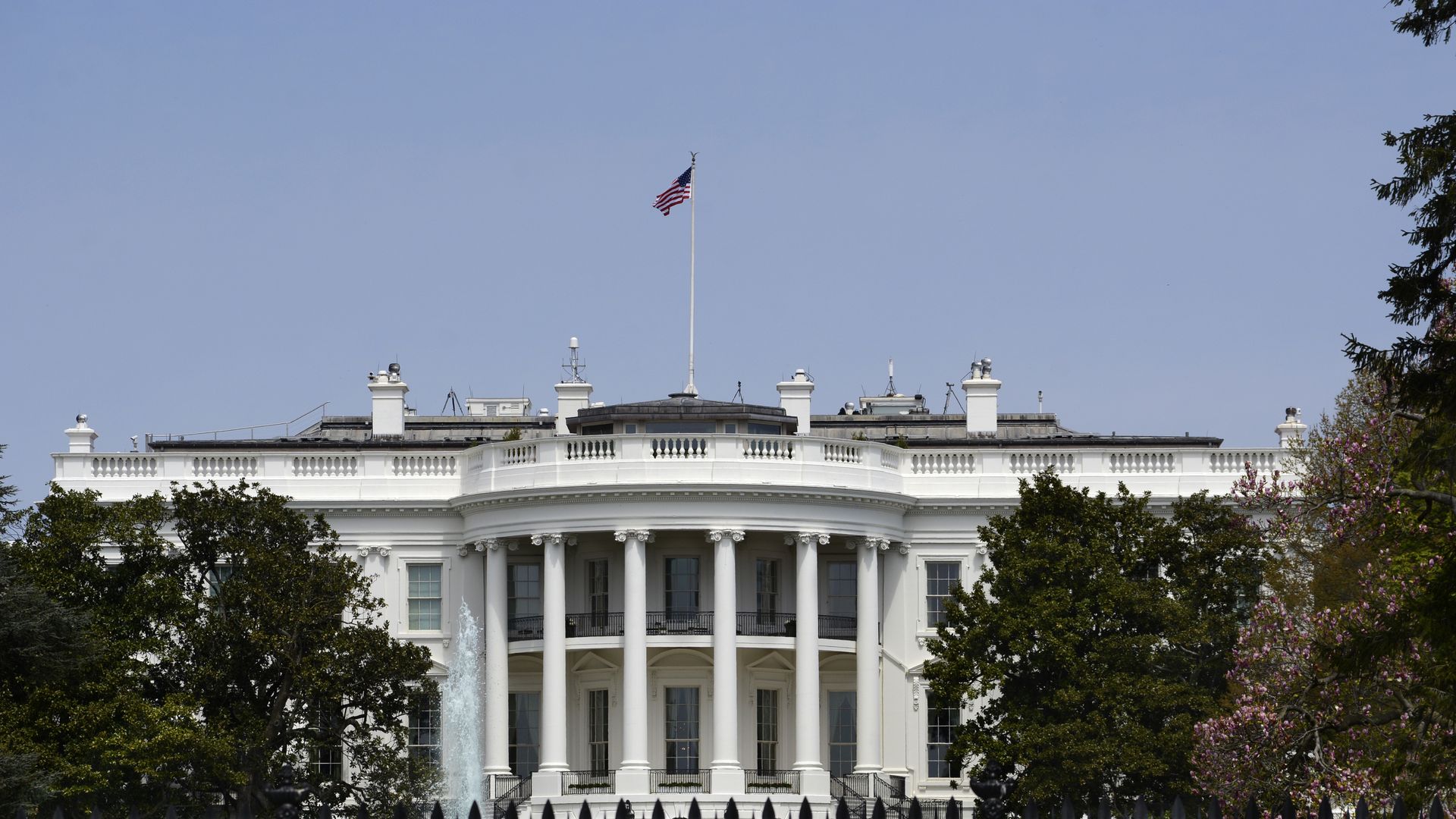 The White House exterior is pictured