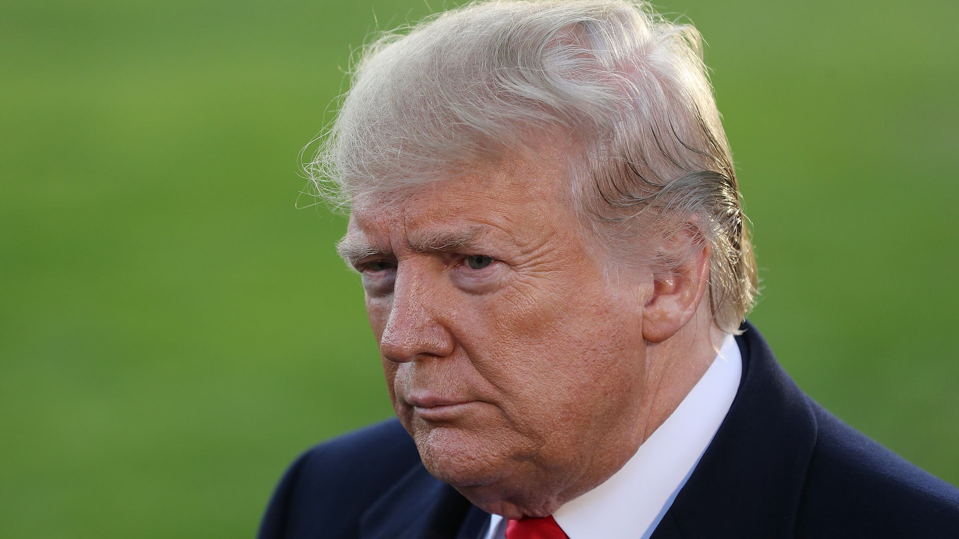 Photo of Donald Trump's face.