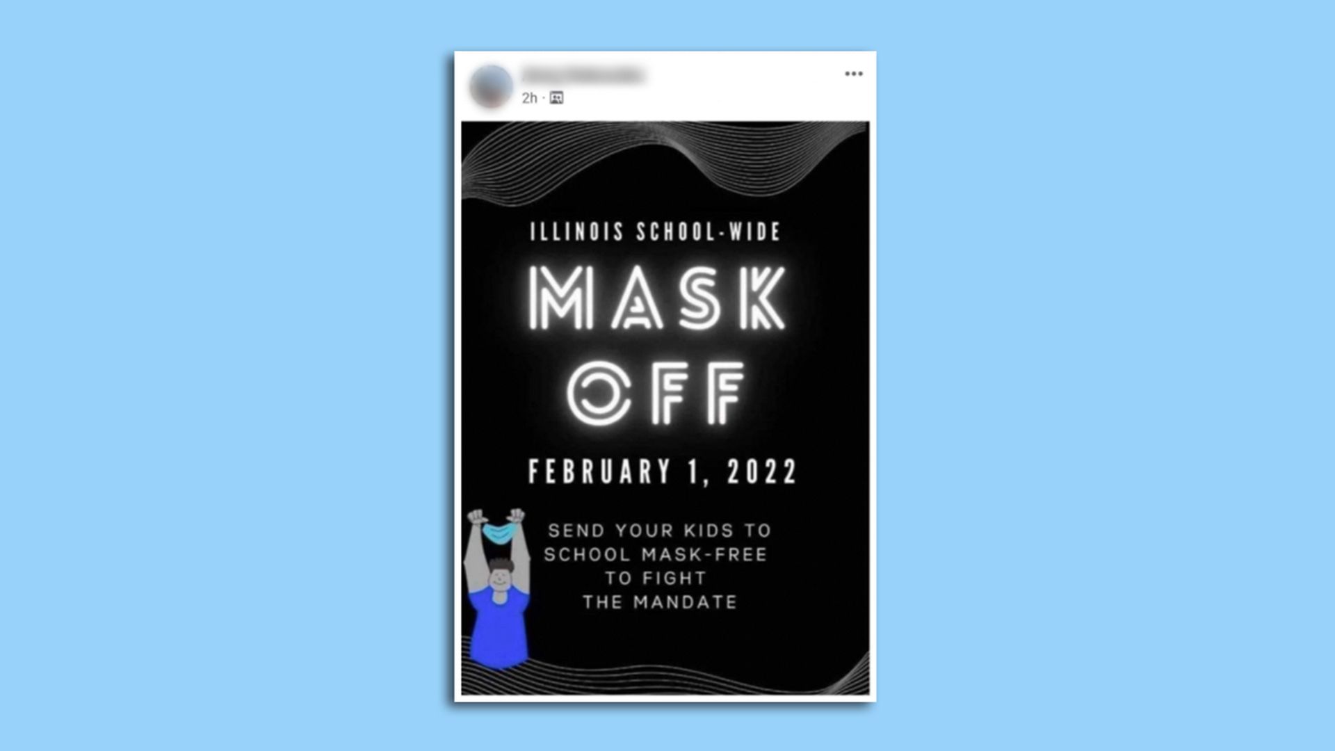 Promotion for mask protest