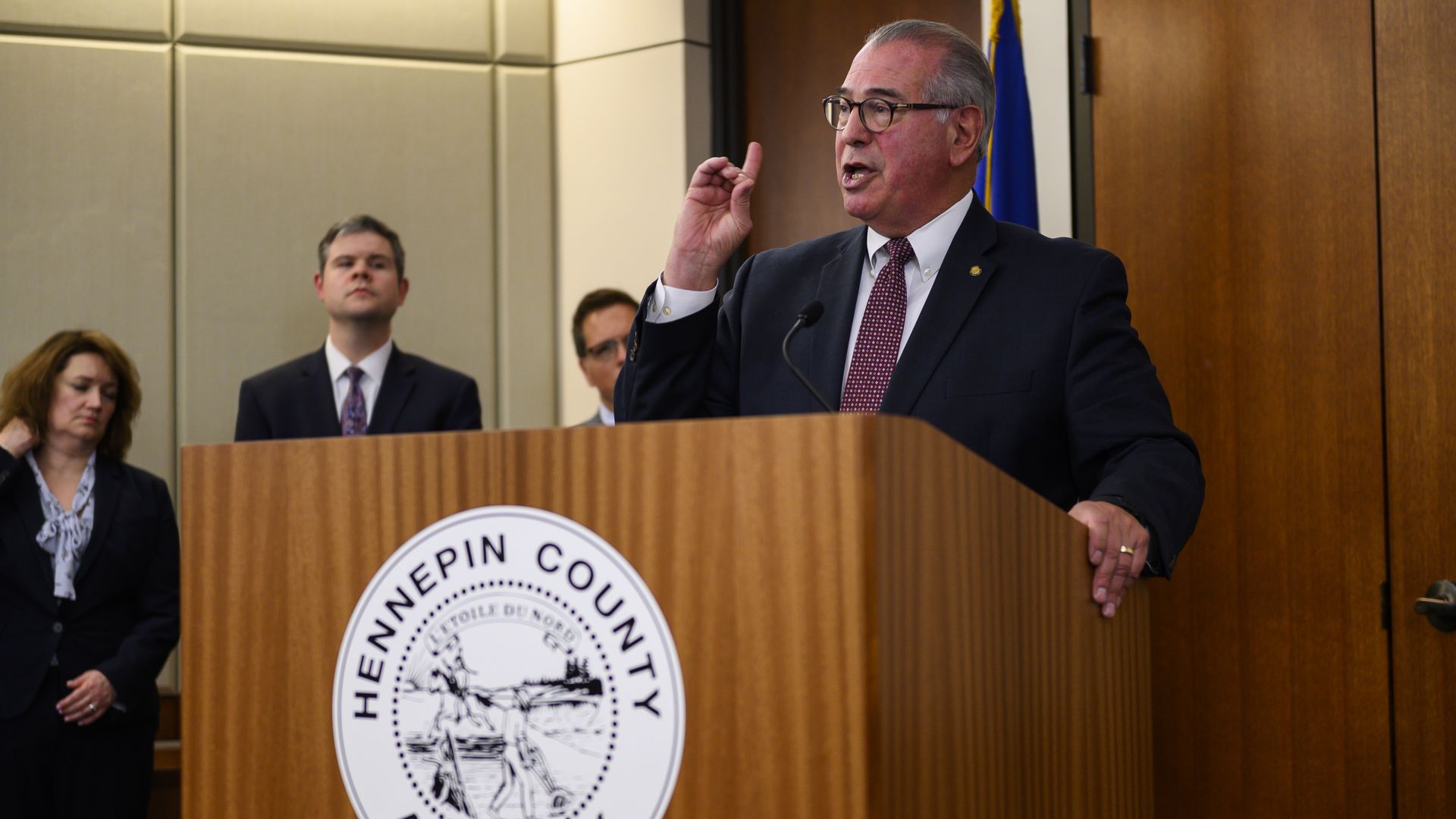 mike freeman at a podium