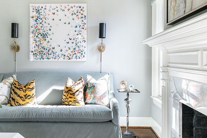 Katrina Hutchins Home Tour butterfly painting