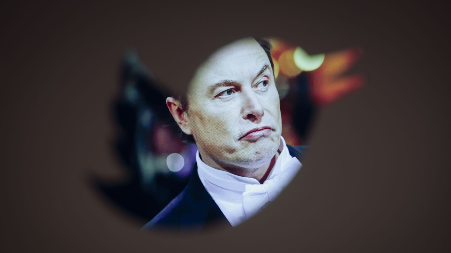 Elon Musk and a Twitter logo are seen in this illustration photo in Warsaw, Poland on 30 November, 2022. 