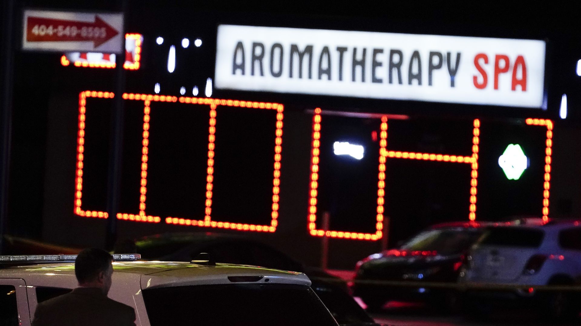 A car outside an Aromatherapy Spa