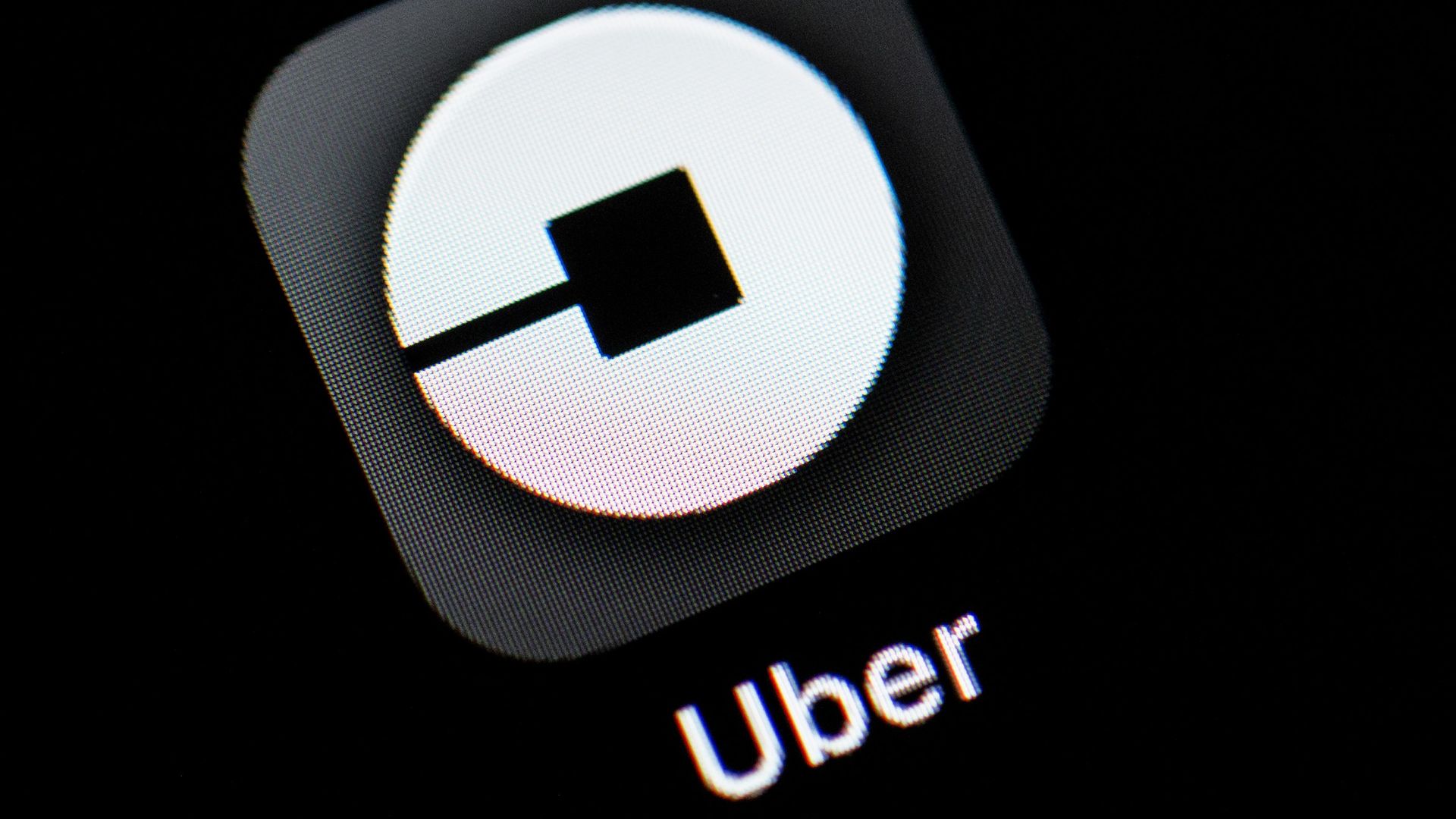 Photo of Uber app icon.
