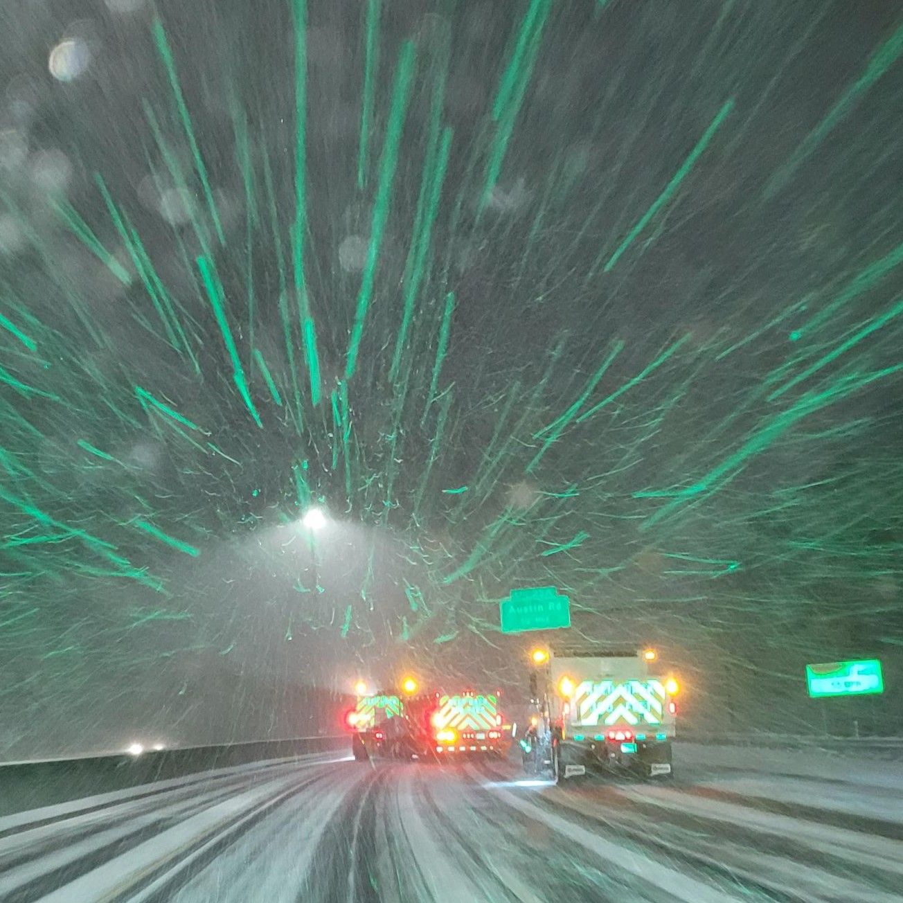 Department of Transportation crews working in Waterbury, Connecticut, on Feb. 13.