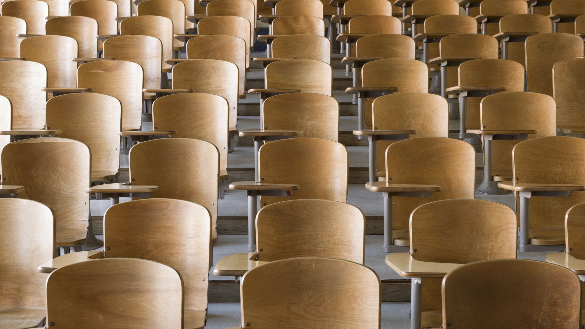 Chairs in a classroom