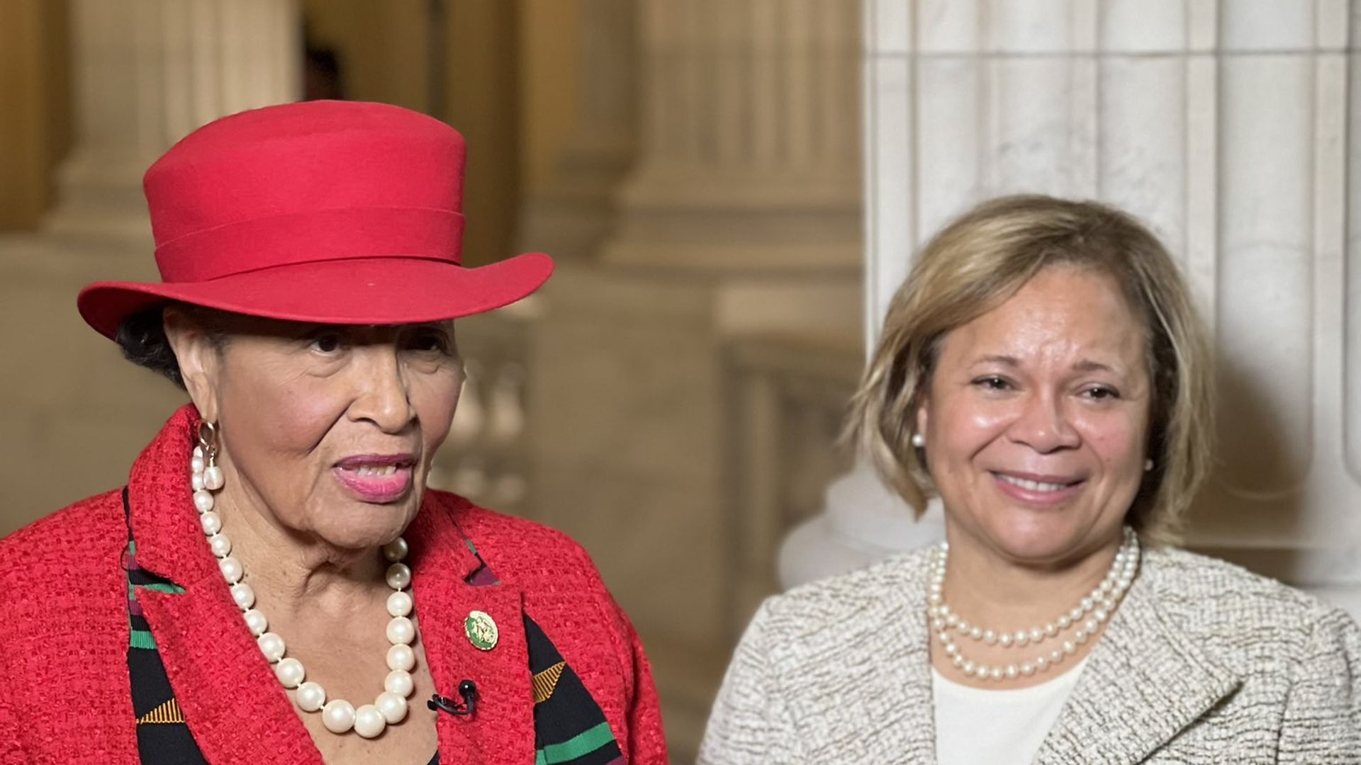 Congresswoman Alma Adams and Charlotte mayor Vi Lyles