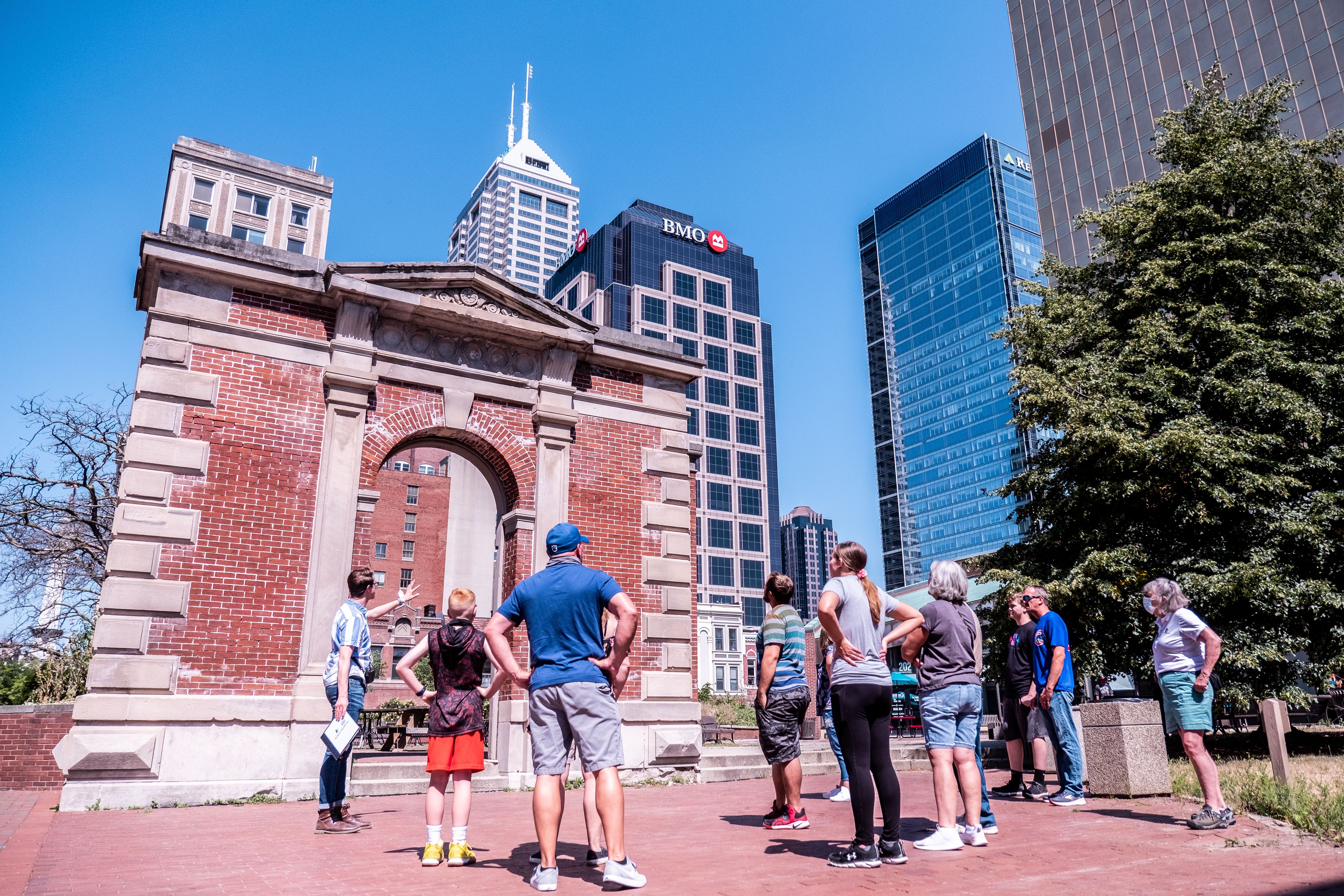 The arch of Tomlinson Hall
