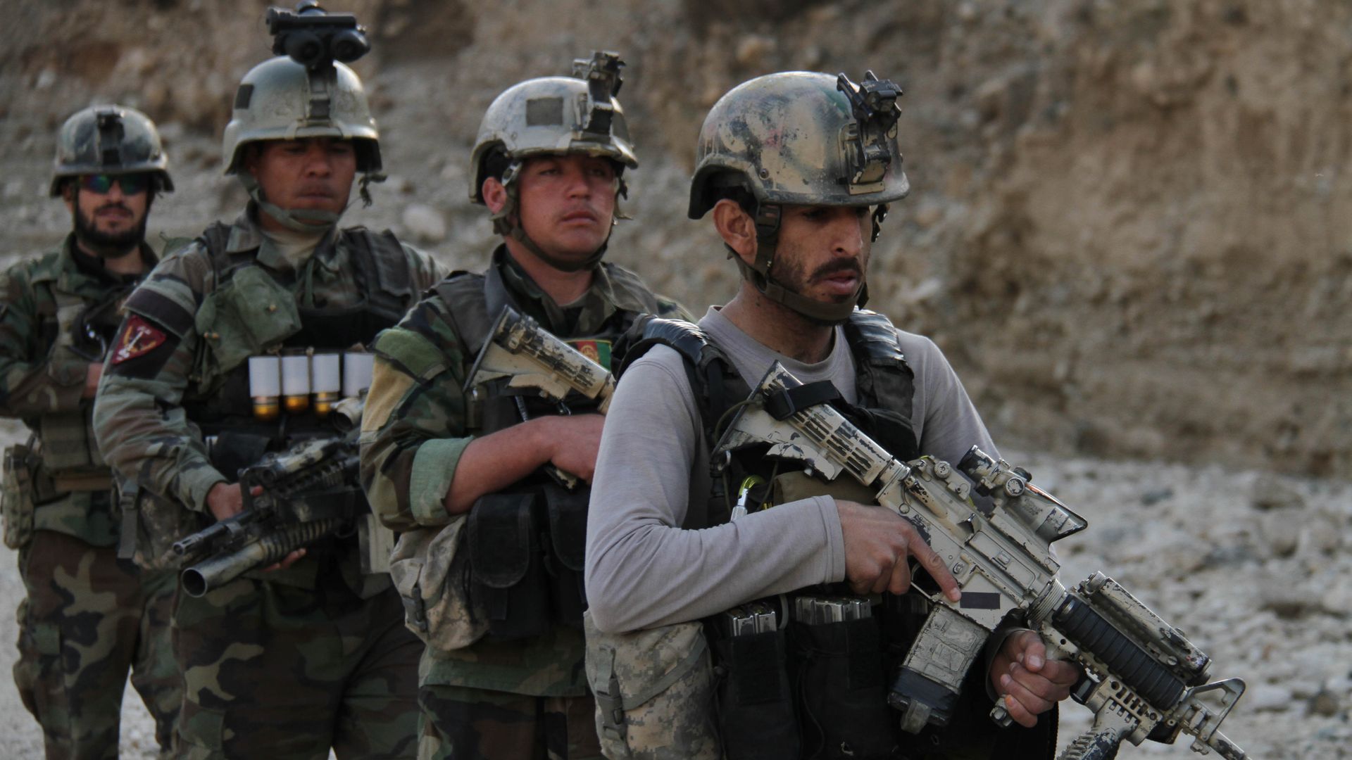 Afghan commandos forces take part in an operations against the Taliban, IS and other insurgent groups. 