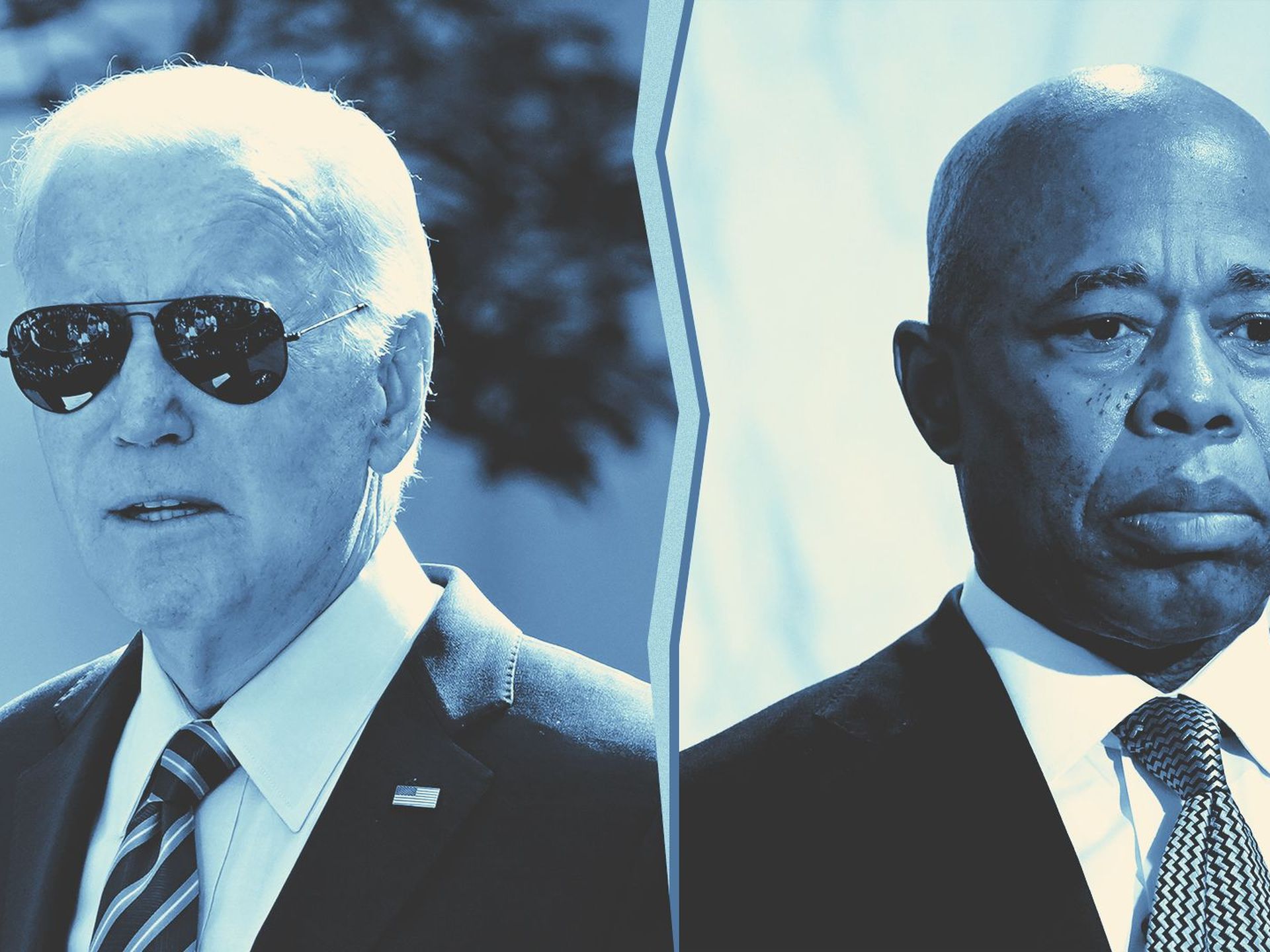 Biden, Eric Adams split over immigration and crime