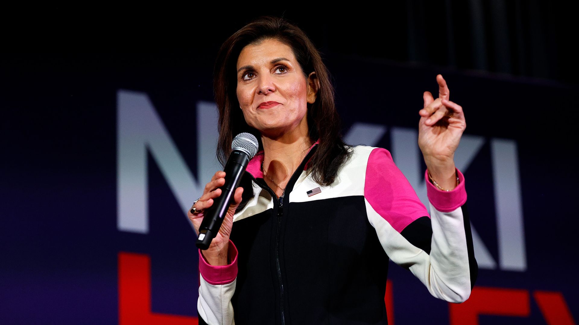 BLOOMINGTON, MINNESOTA - FEBRUARY 26: Republican presidential candidate, former U.N. Ambassador Nikki Haley speaks during a campaign event at the DoubleTree by Hilton Hotel on February 26, 2024 in Bloomington, Minnesota. Minnesota holds its primary election on March 5