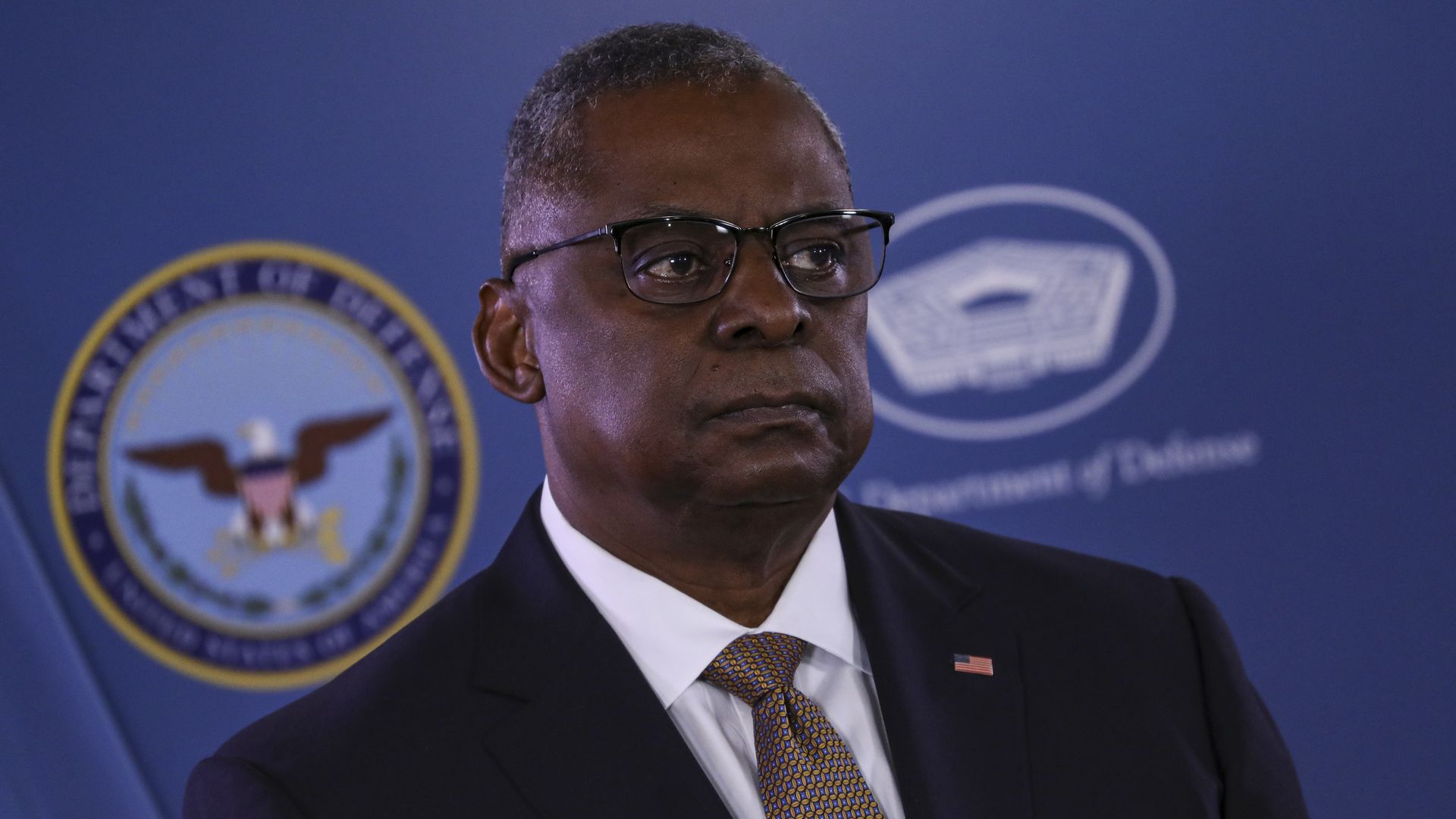 Defense Secretary Lloyd Austin in Arlington, Virginia, on March 15.