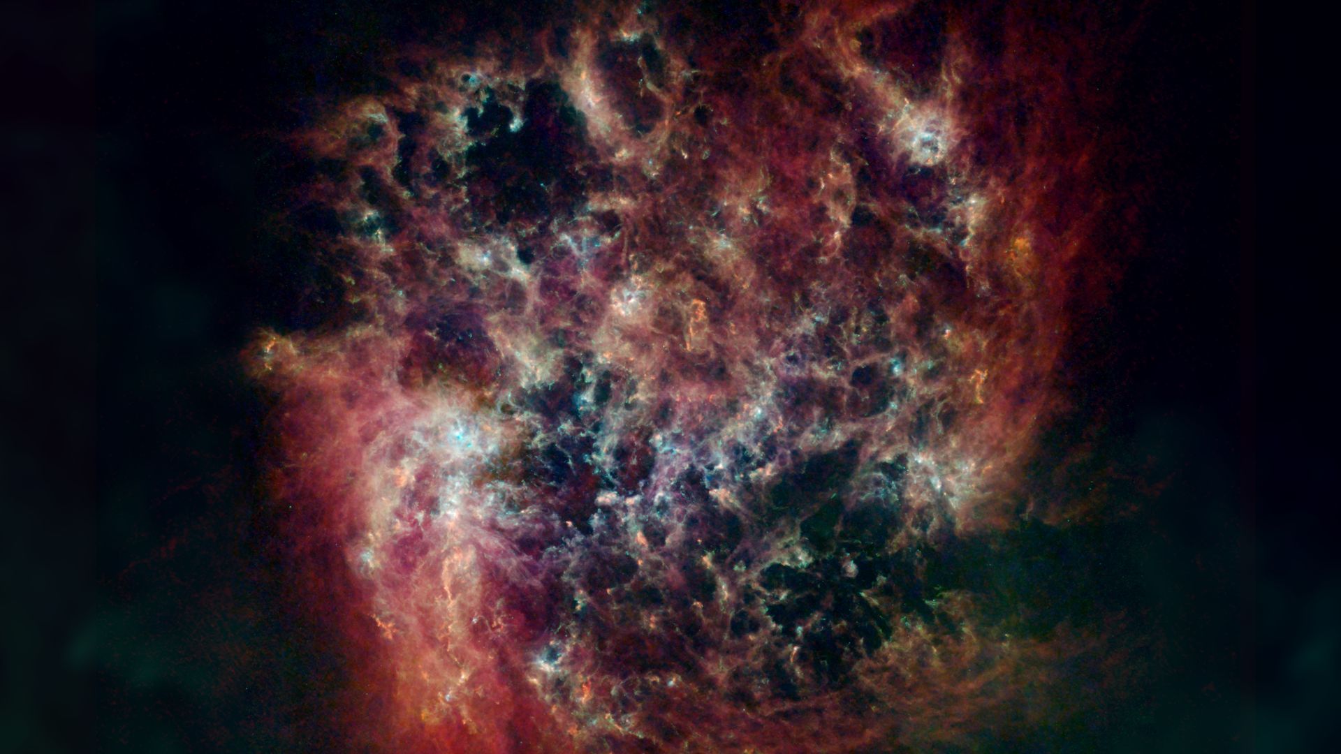 The Large Magellanic Cloud in a far-infrared and radio view