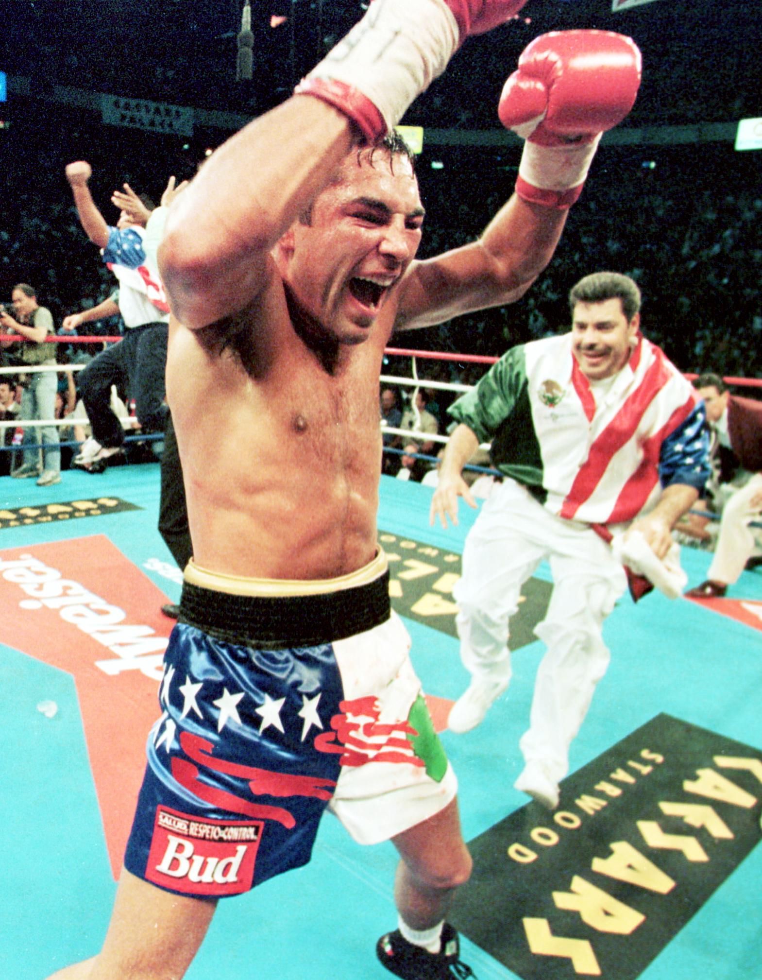 Boxer celebrates
