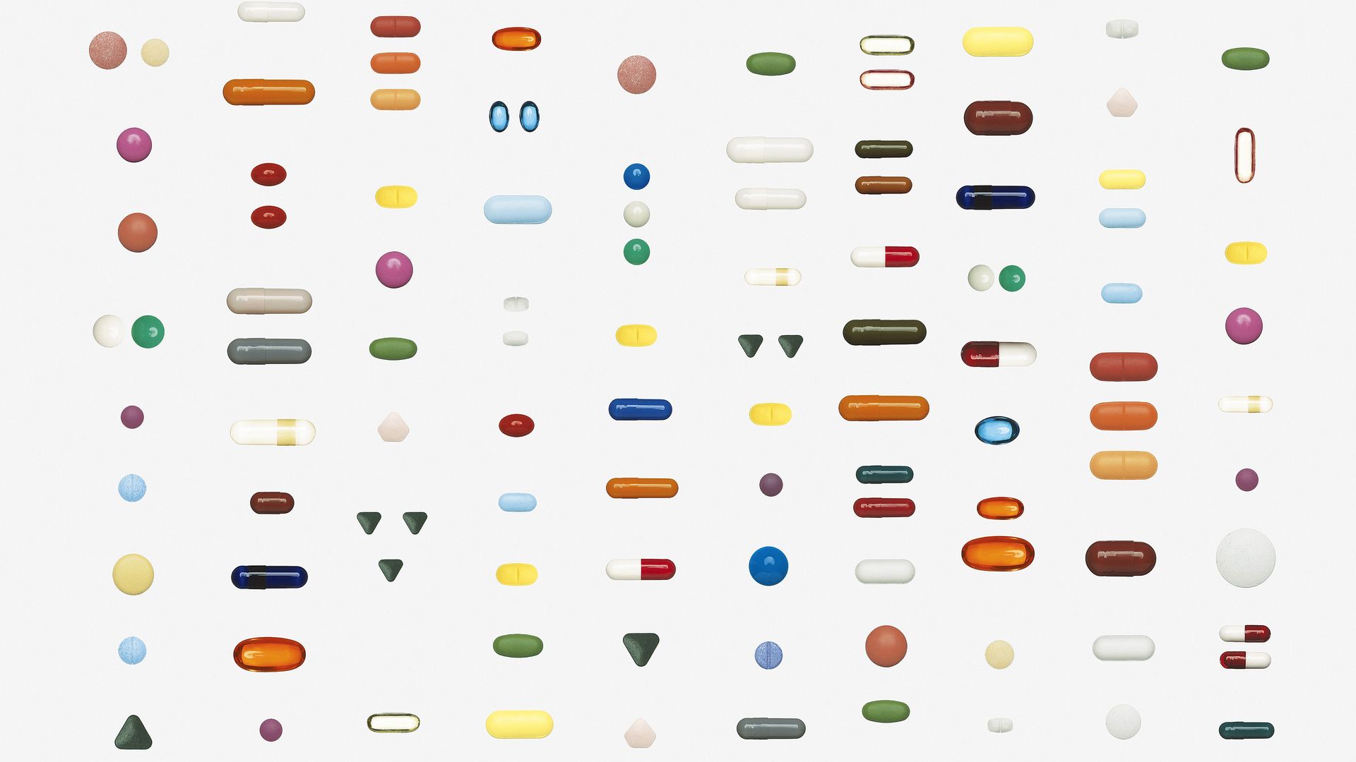 An organized group of pills