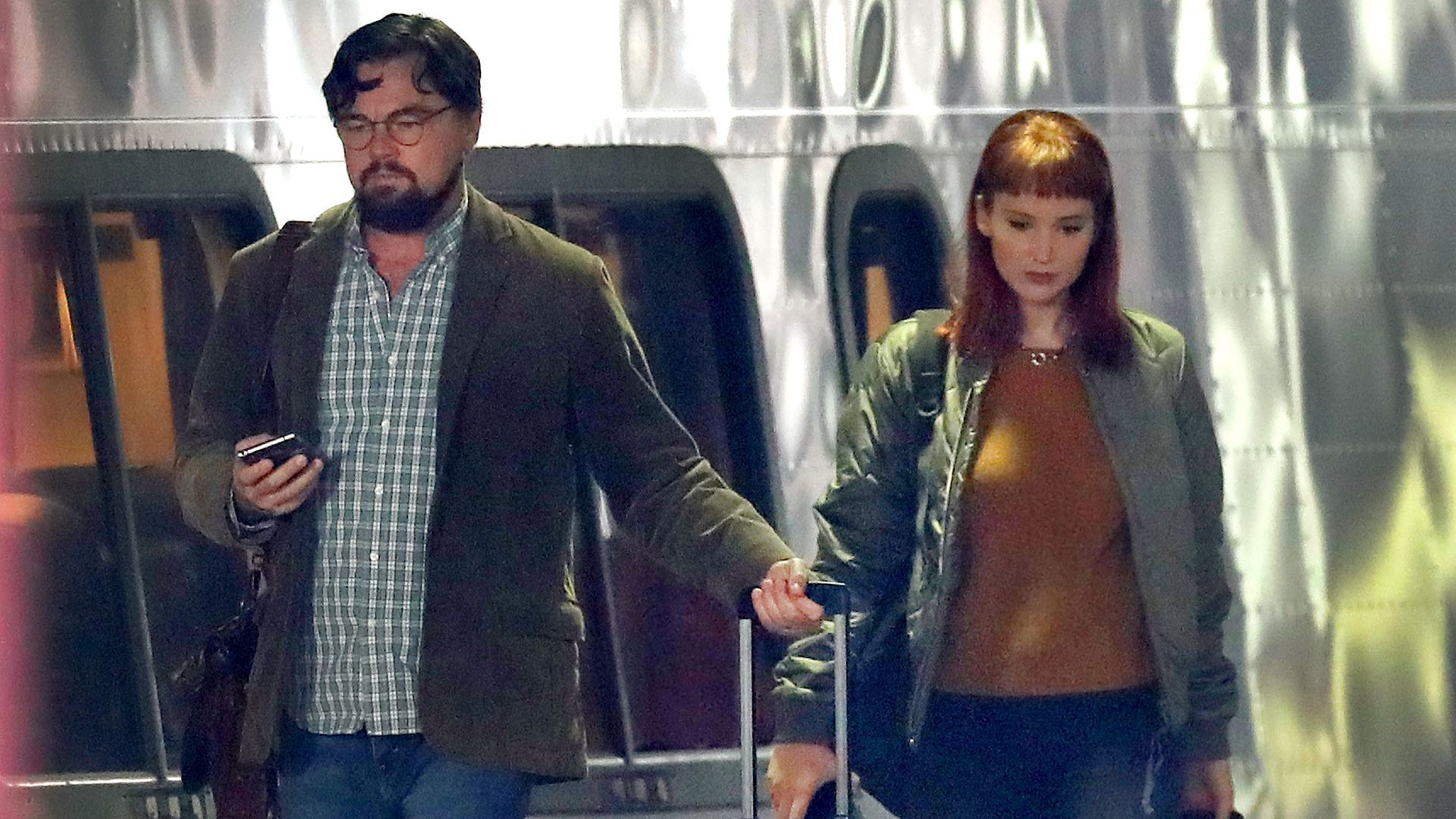 Leonardo DiCaprio and Jennifer Lawrence