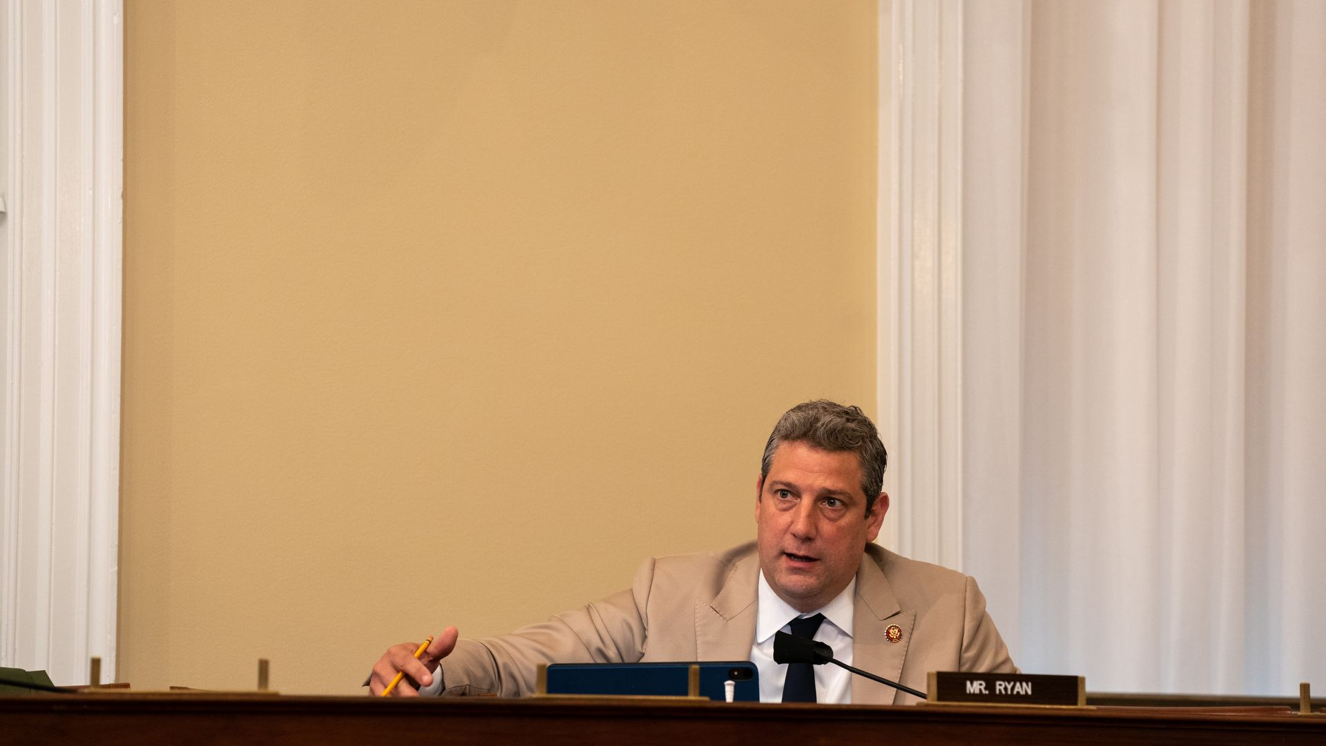 Rep. Tim Ryan is seen speaking during a hearing on Capitol Hill last May.