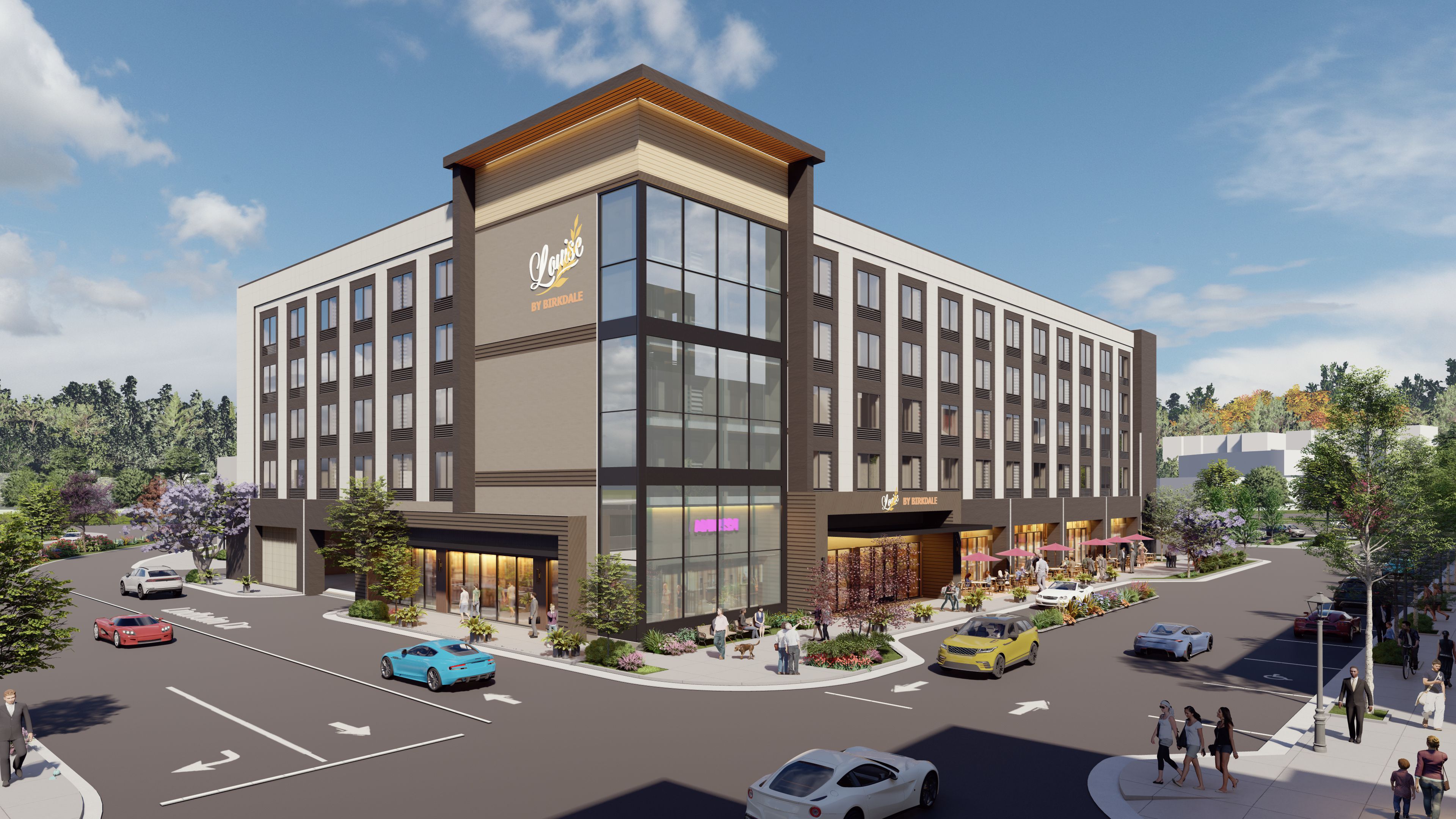 Full-Service Boutique Hotel rendering